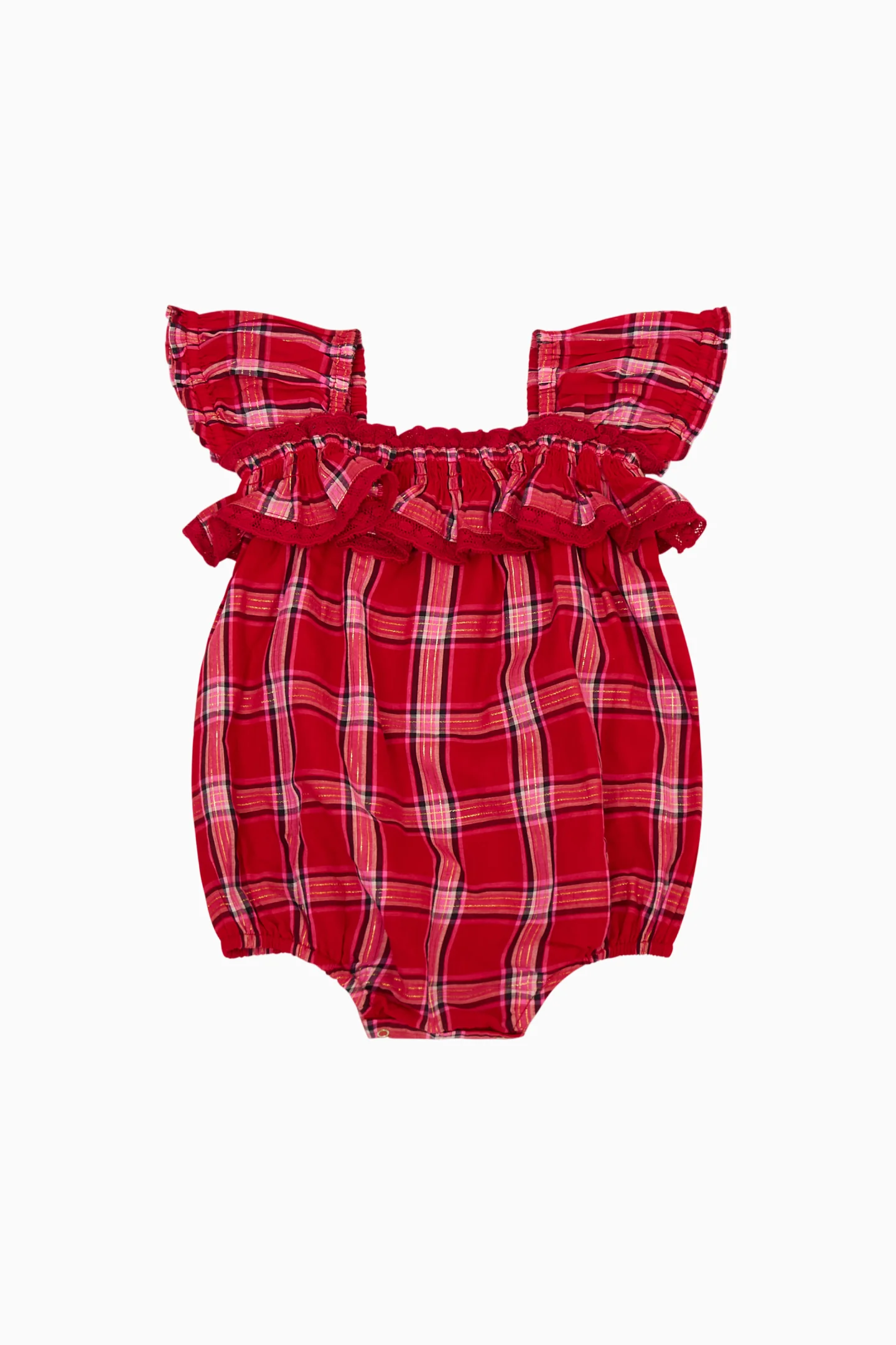 Baby Carlita Tartan Pinafore - Image 4