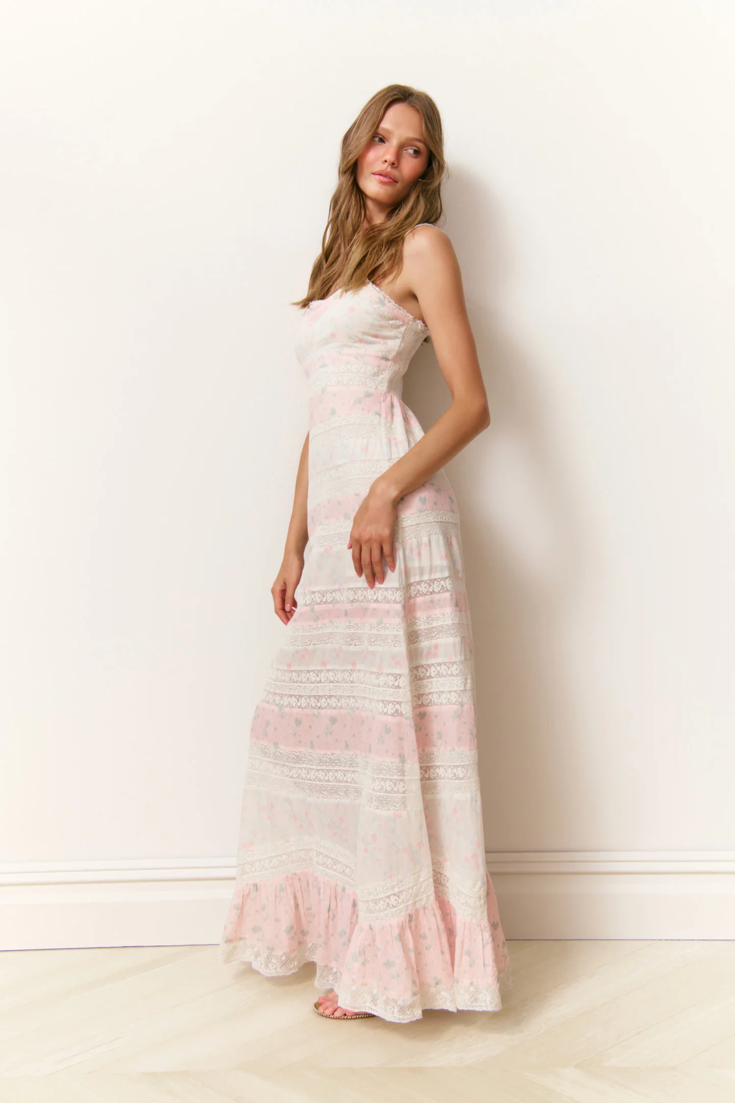 Carwen Cotton Mixed Print Maxi Dress - Image 4