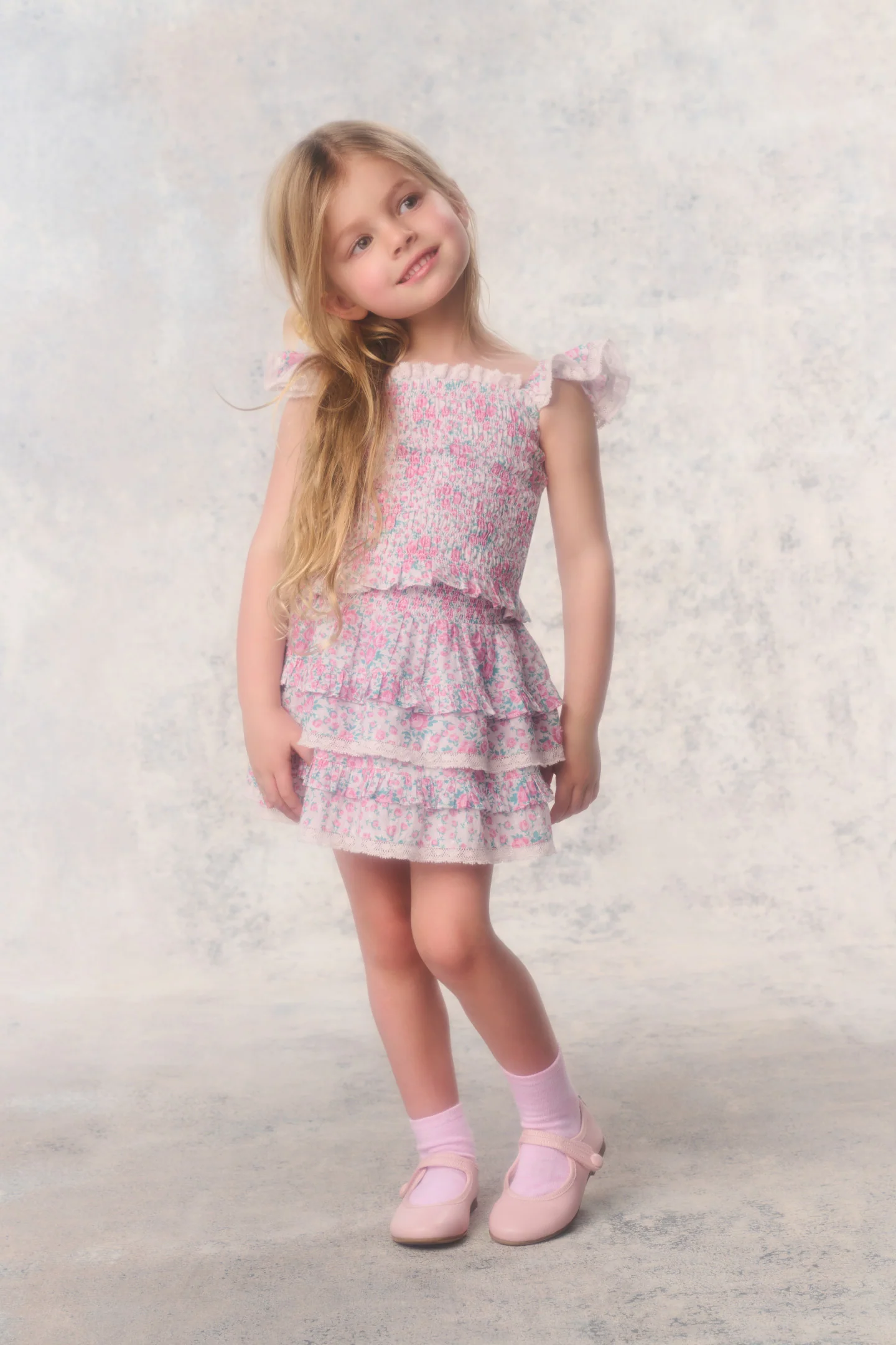 Little Girls Re-Edition Caspia Floral Top - Image 2