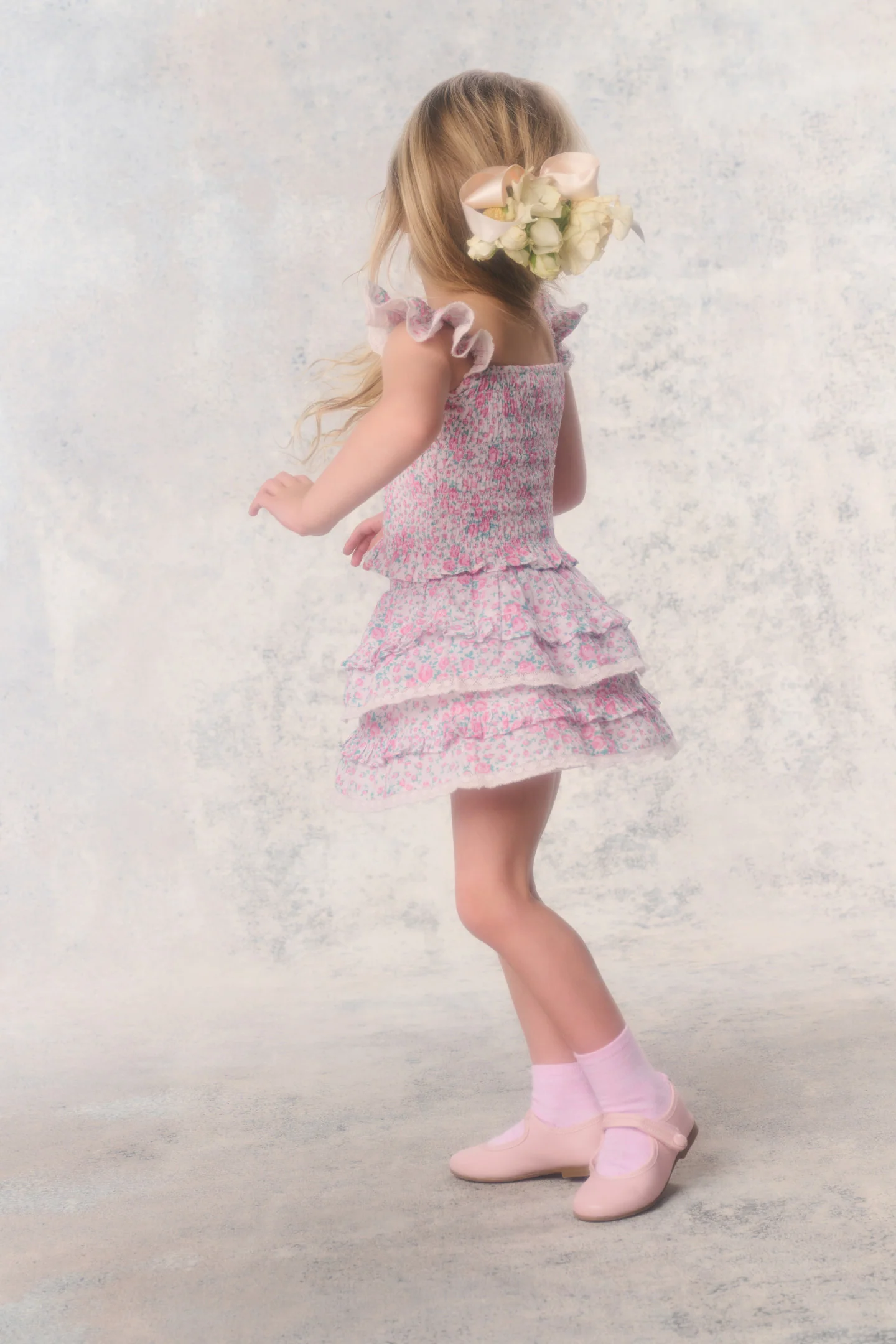 Little Girls Re-Edition Caspia Floral Top - Image 3