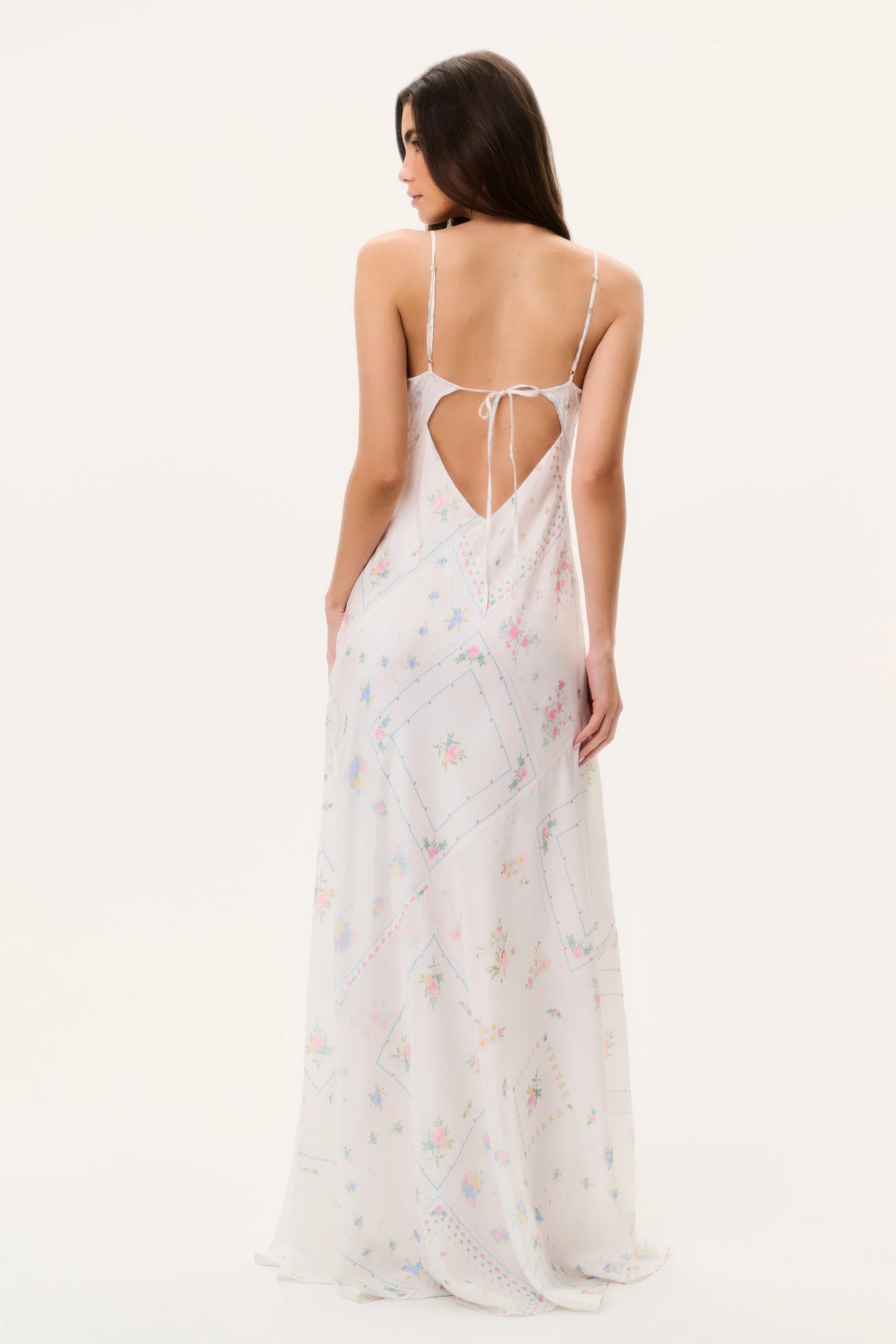 Castilla Silk Patchwork Maxi Dress - Image 6