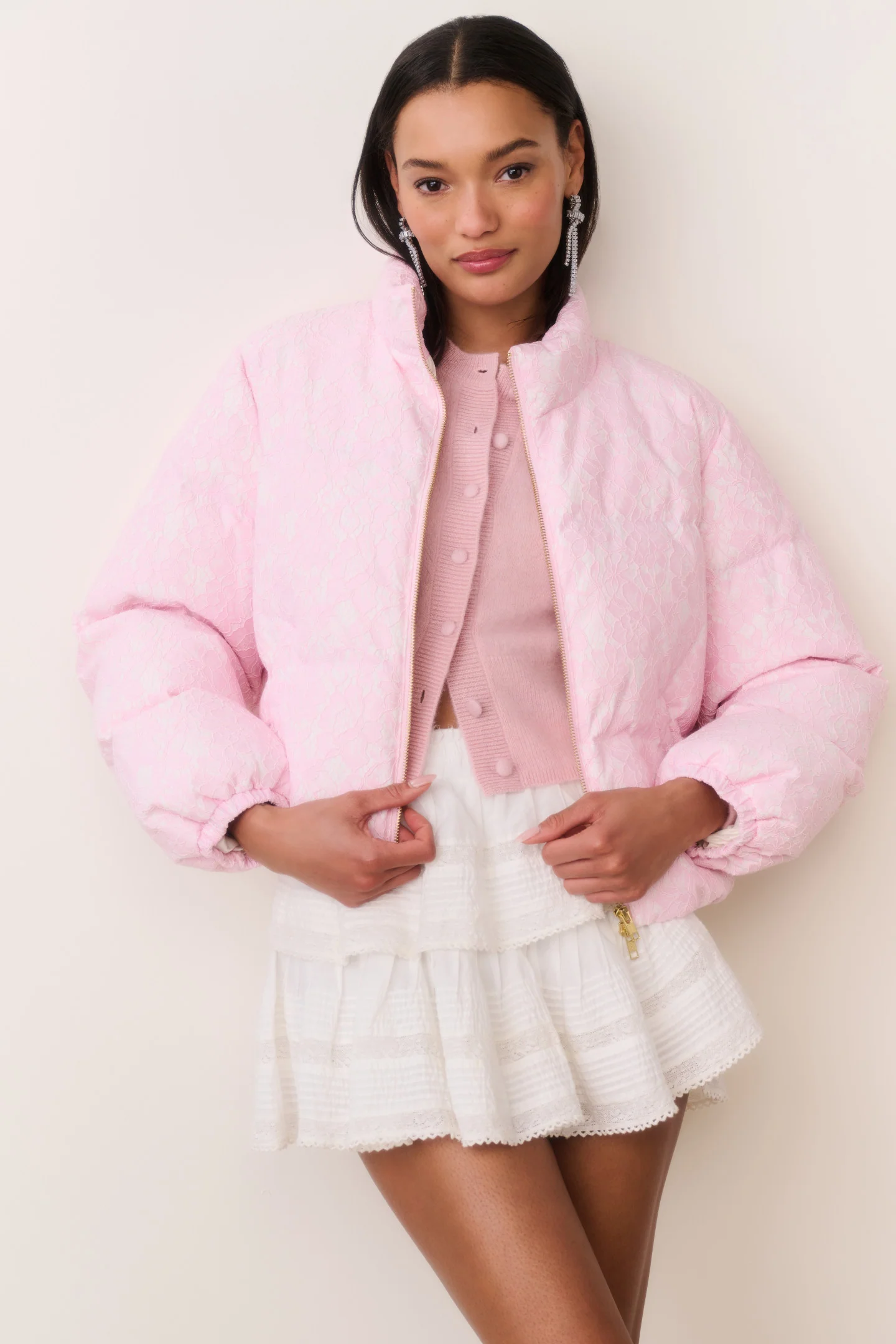 Celesta Lace Puffer Jacket - Image 4