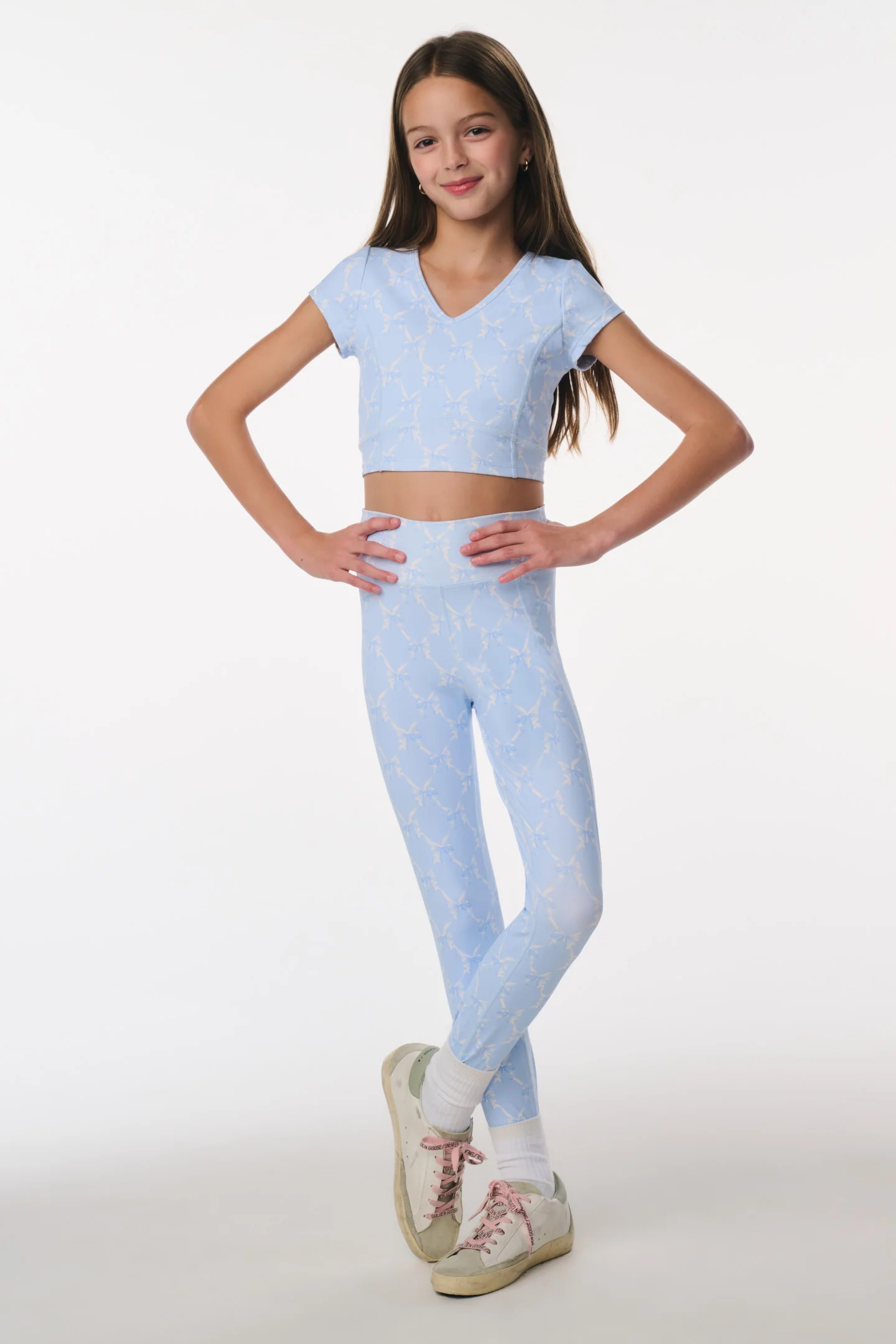 Tween Cherrily Bow Print Active Top - Image 3
