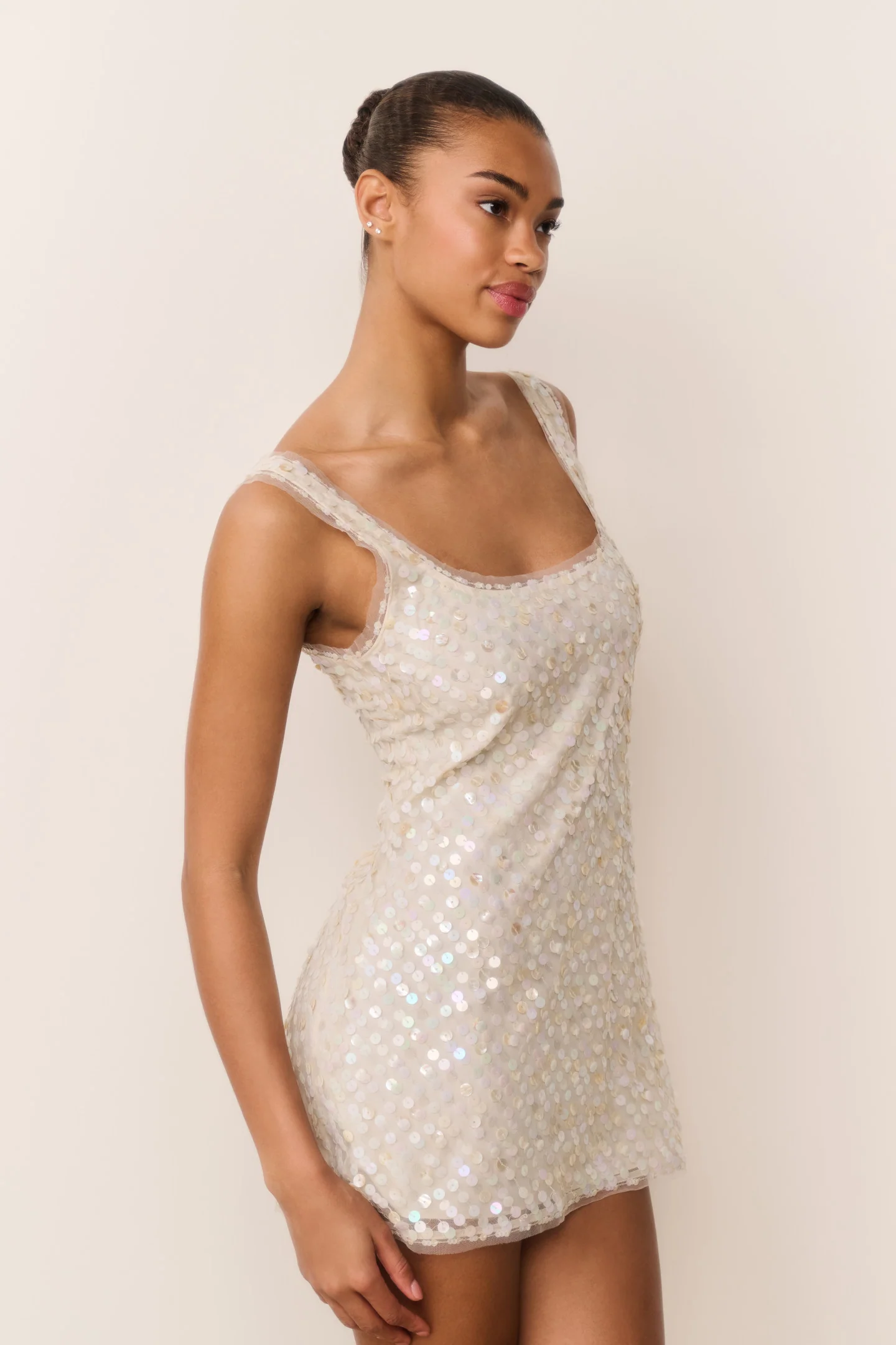 Ciris Shell Bead Mini Dress - Image 5