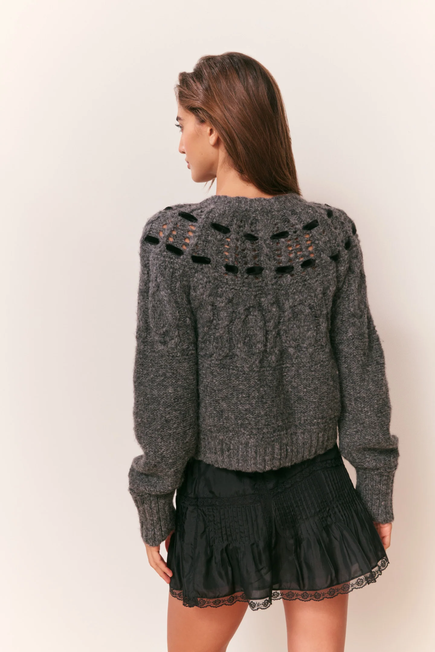 Clementian Alpaca-Blend Ribbon Cardigan - Image 5