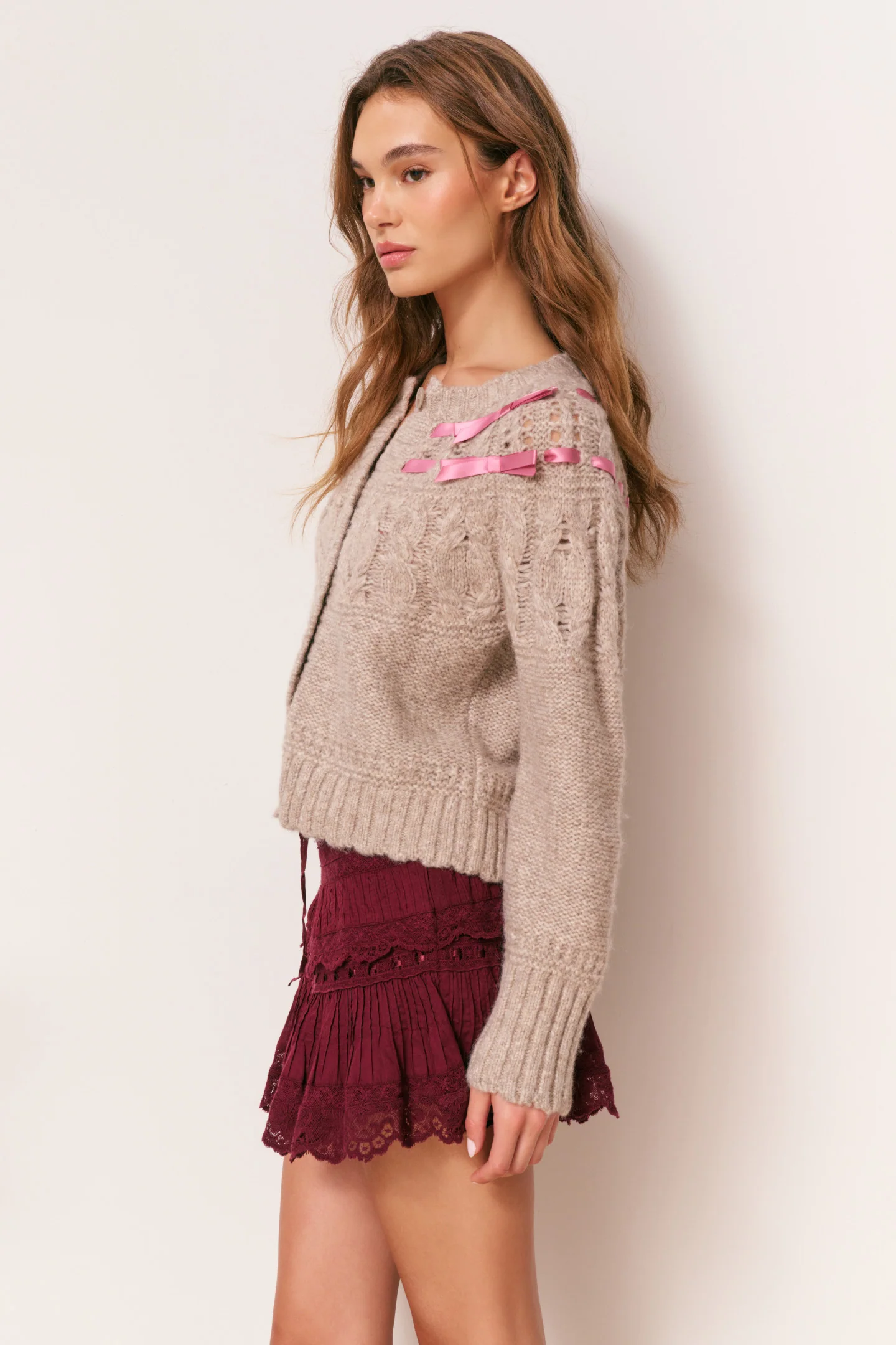 Clementian Alpaca-Blend Ribbon Cardigan - Image 5