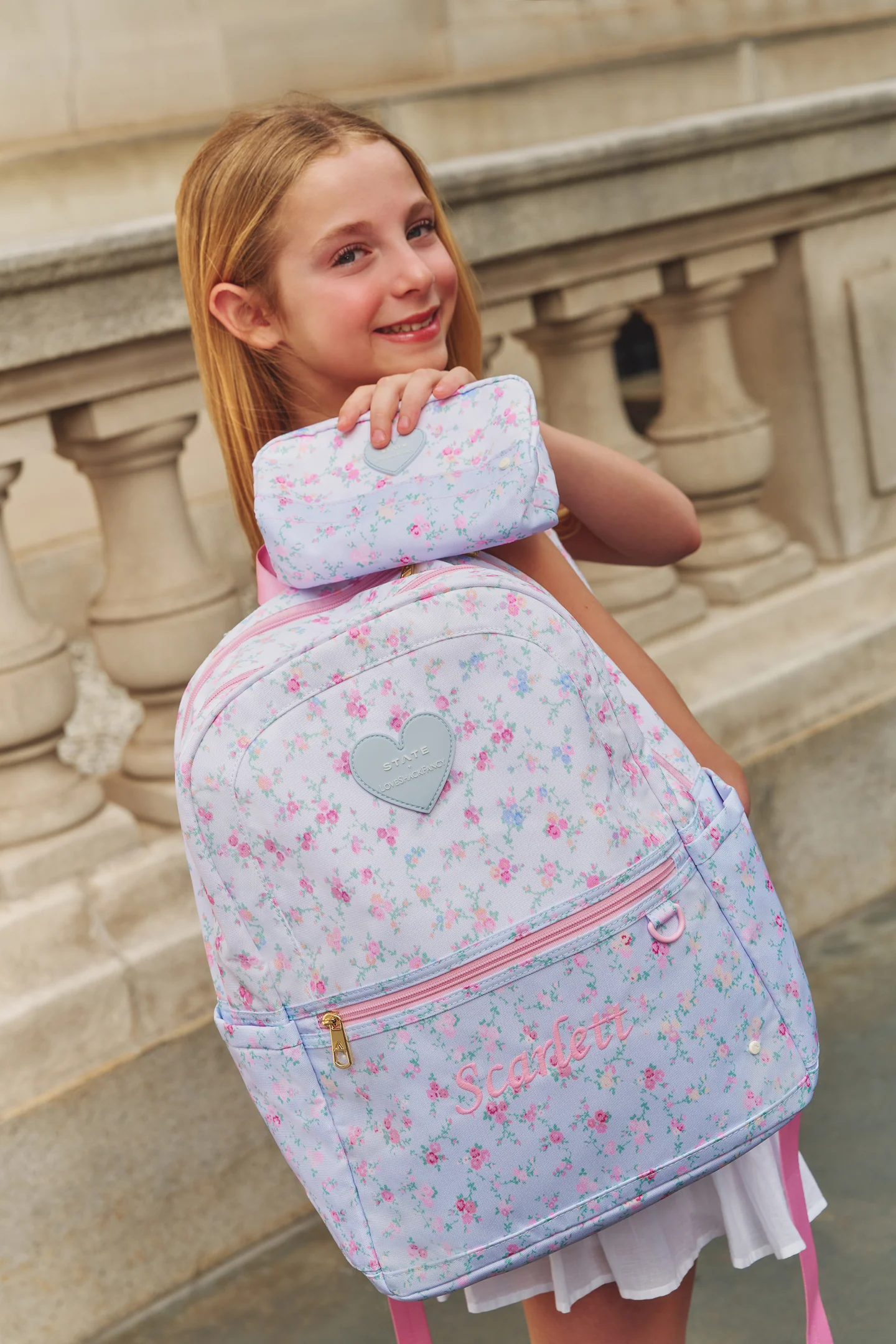 STATE x LoveShackFancy Floral Clinton Pencil Case - Image 3