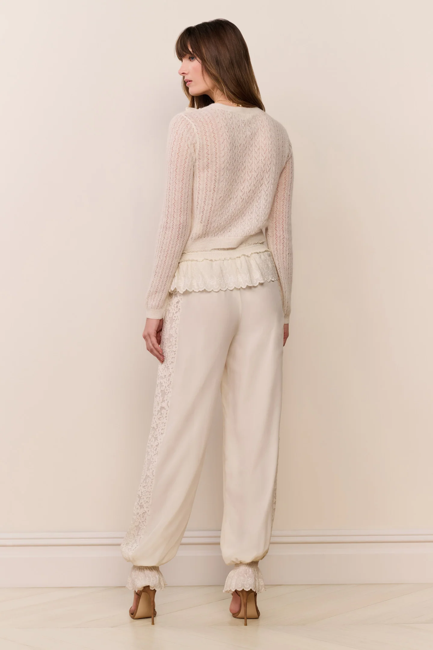 Clyra Silk Lace-Trimmed Balloon Pant - Image 5