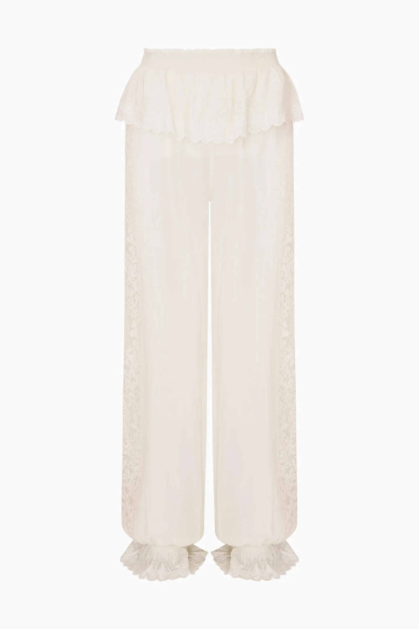 Clyra Silk Lace-Trimmed Balloon Pant - Image 6