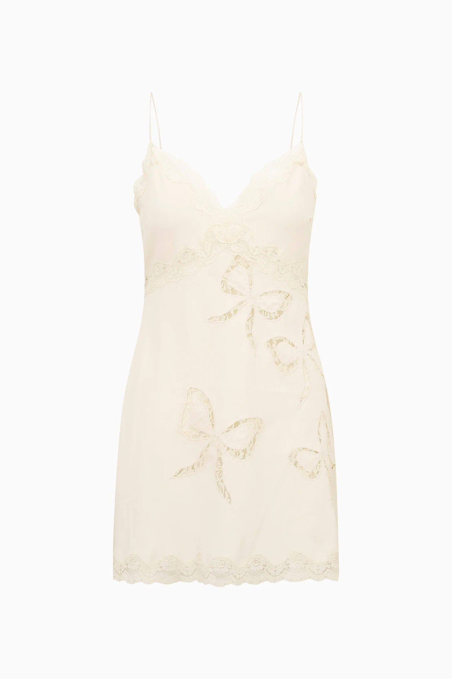 Cori Crepe Lace Bow Mini Dress - Image 7