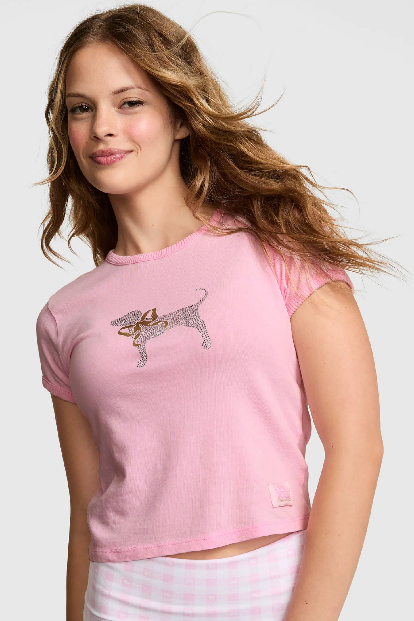 PINK x LoveShackFancy Cotton Baby Tee - Image 7