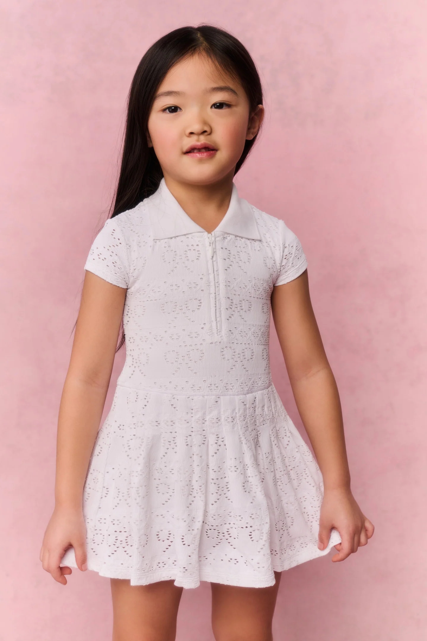 Little Girls Courtley Eyelet Active Dress - Image 2