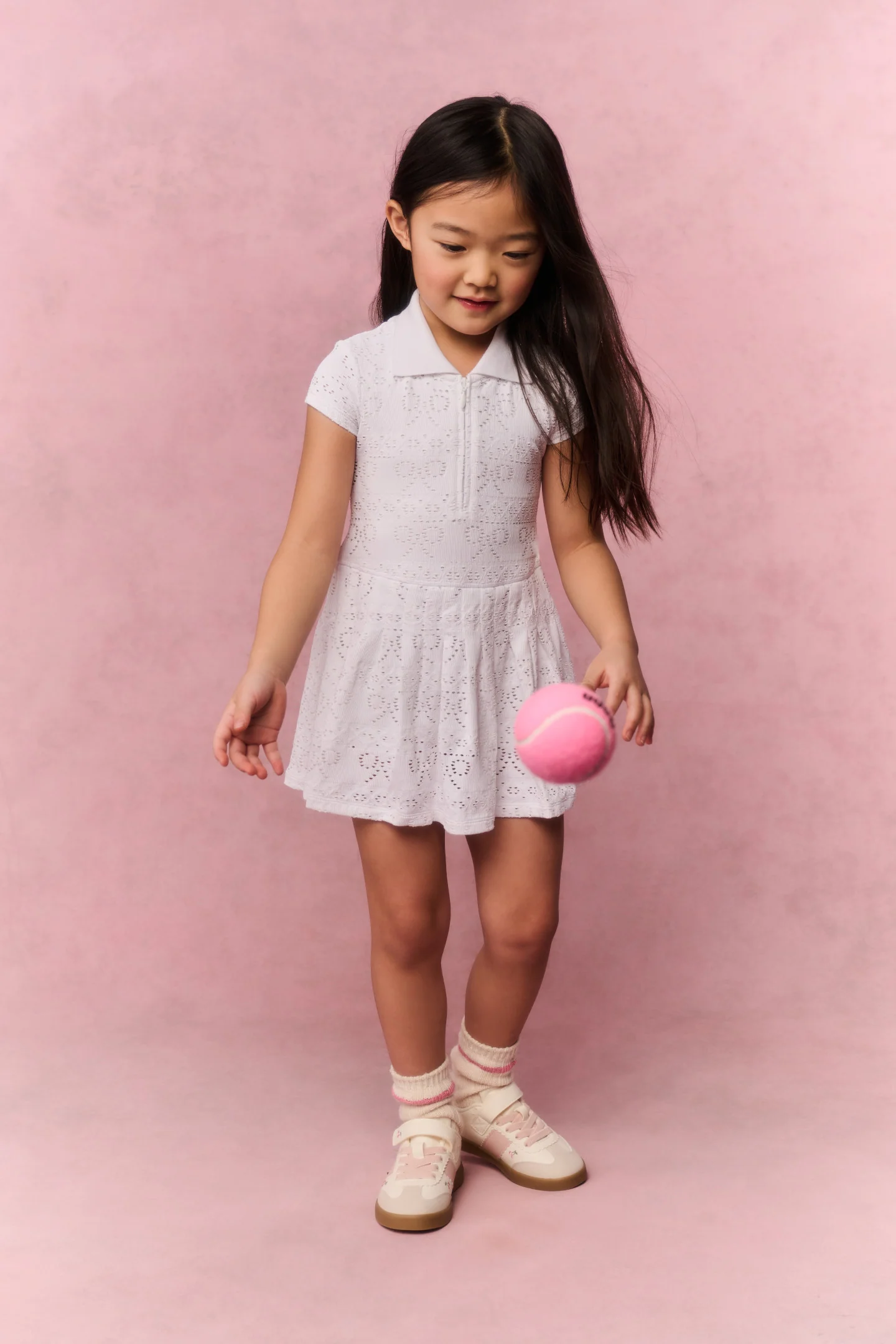 Little Girls Courtley Eyelet Active Dress - Image 3