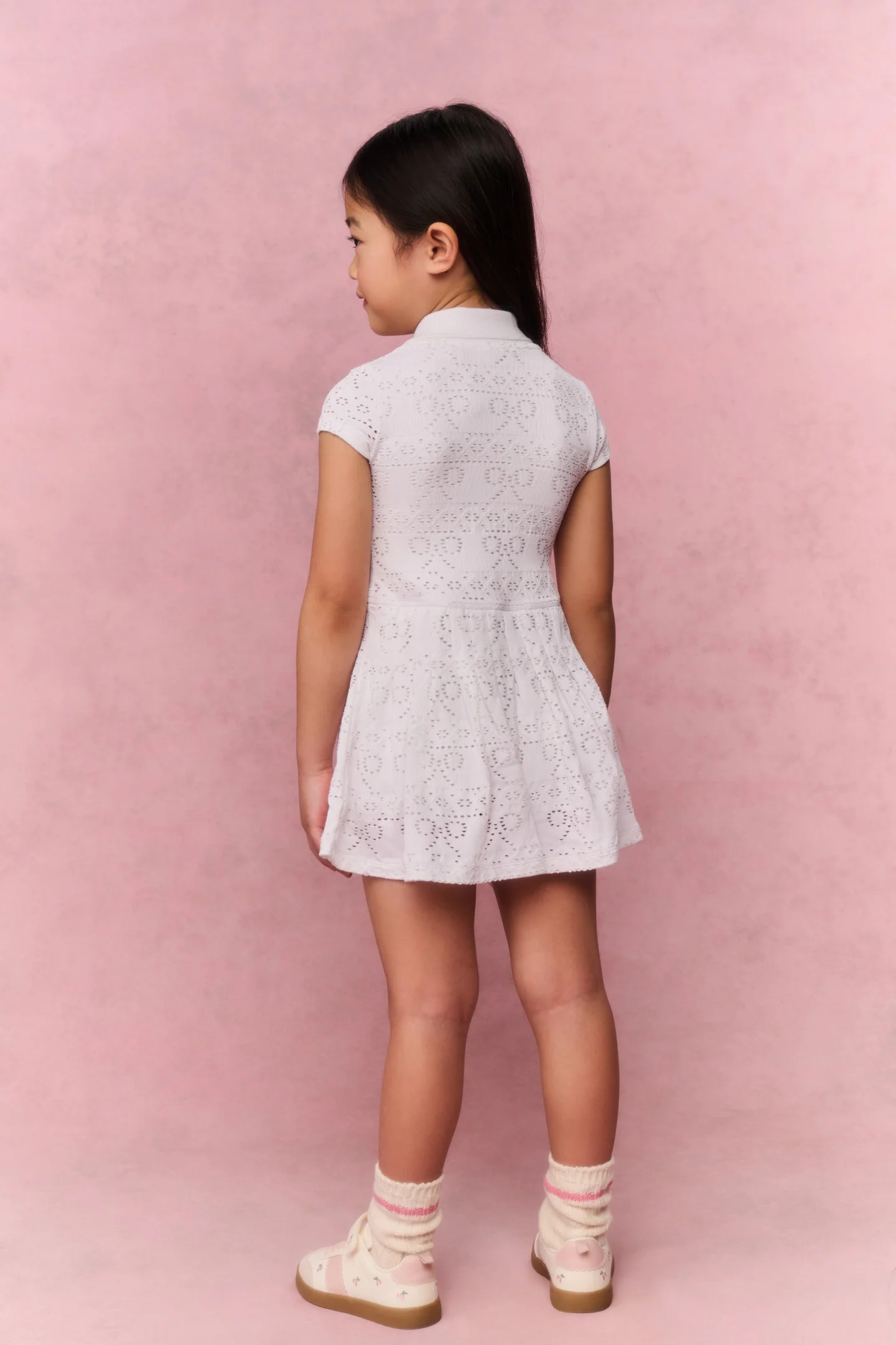 Little Girls Courtley Eyelet Active Dress - Image 6