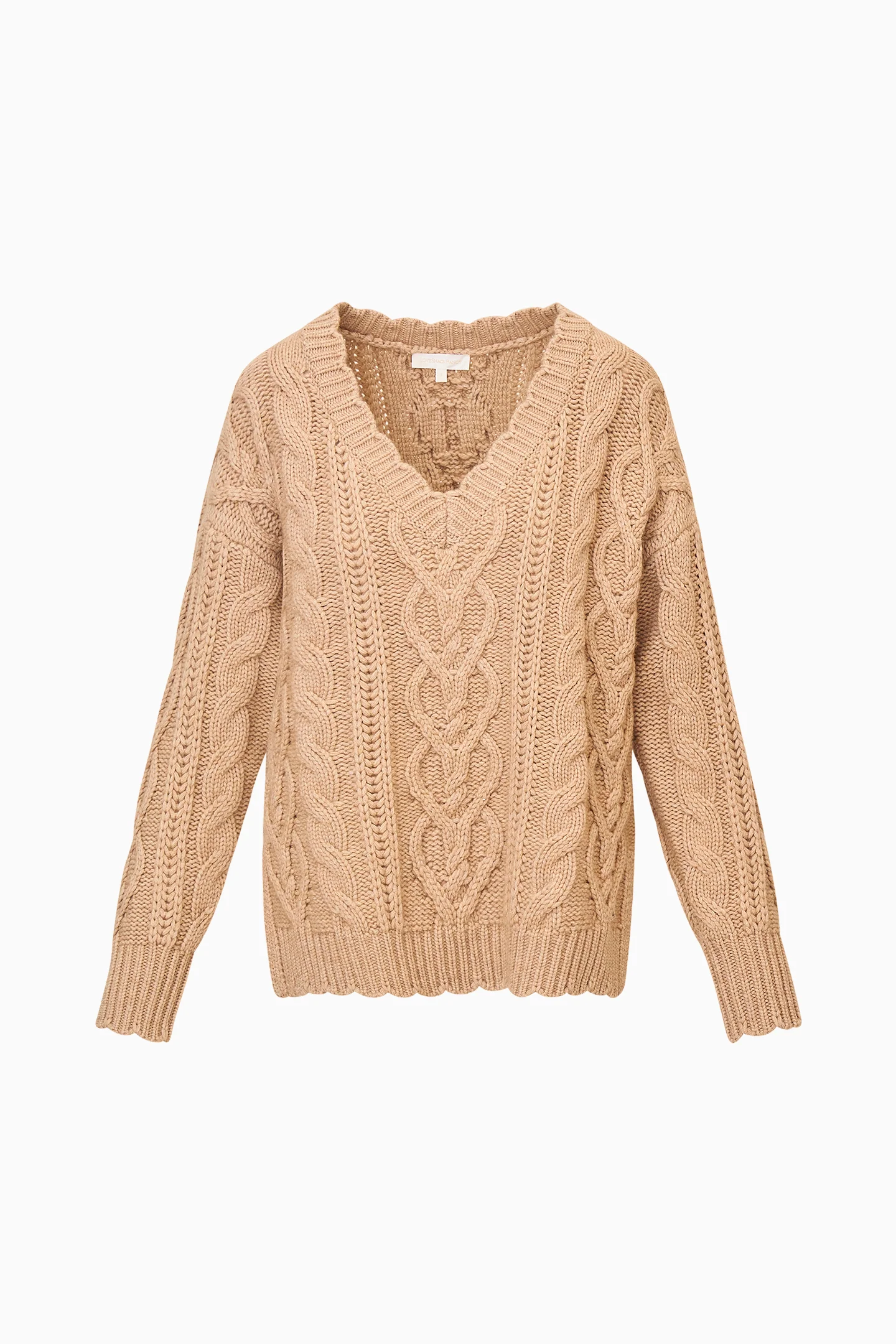 Croisette Cashmere Cable Knit Pullover - Image 7