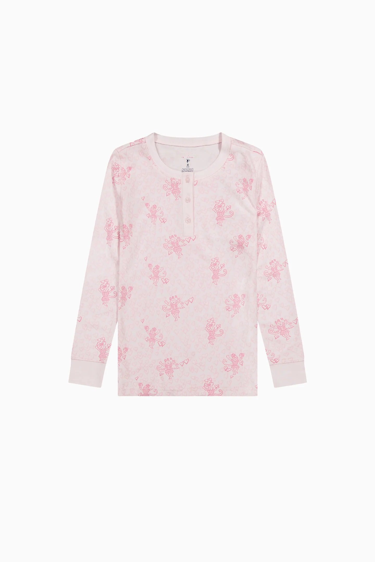 LoveShackFancy x Roller Rabbit Kids Hearts Juniper Pajama - Image 6
