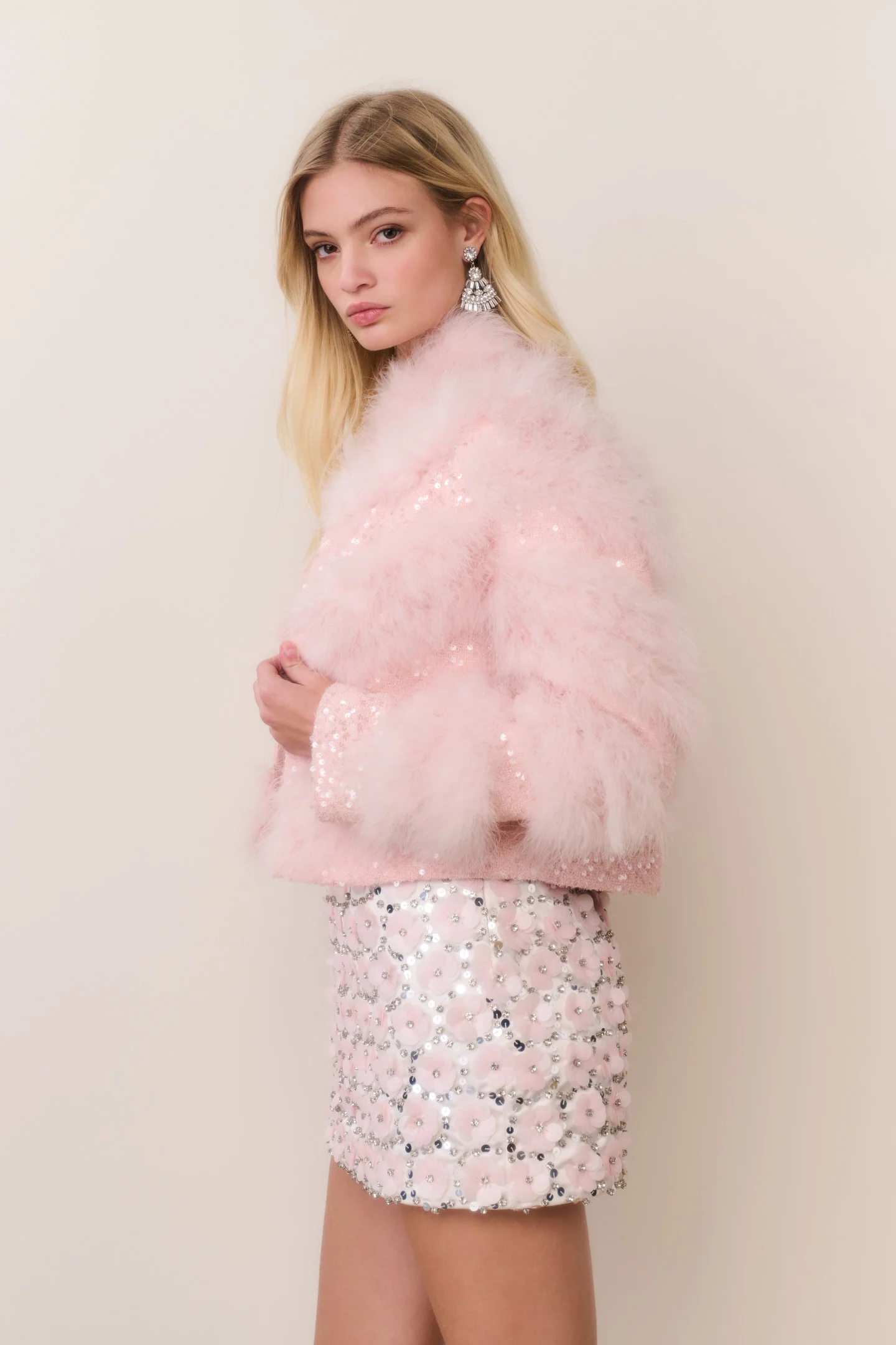 Curran Feather & Sequin Jacket - Image 4