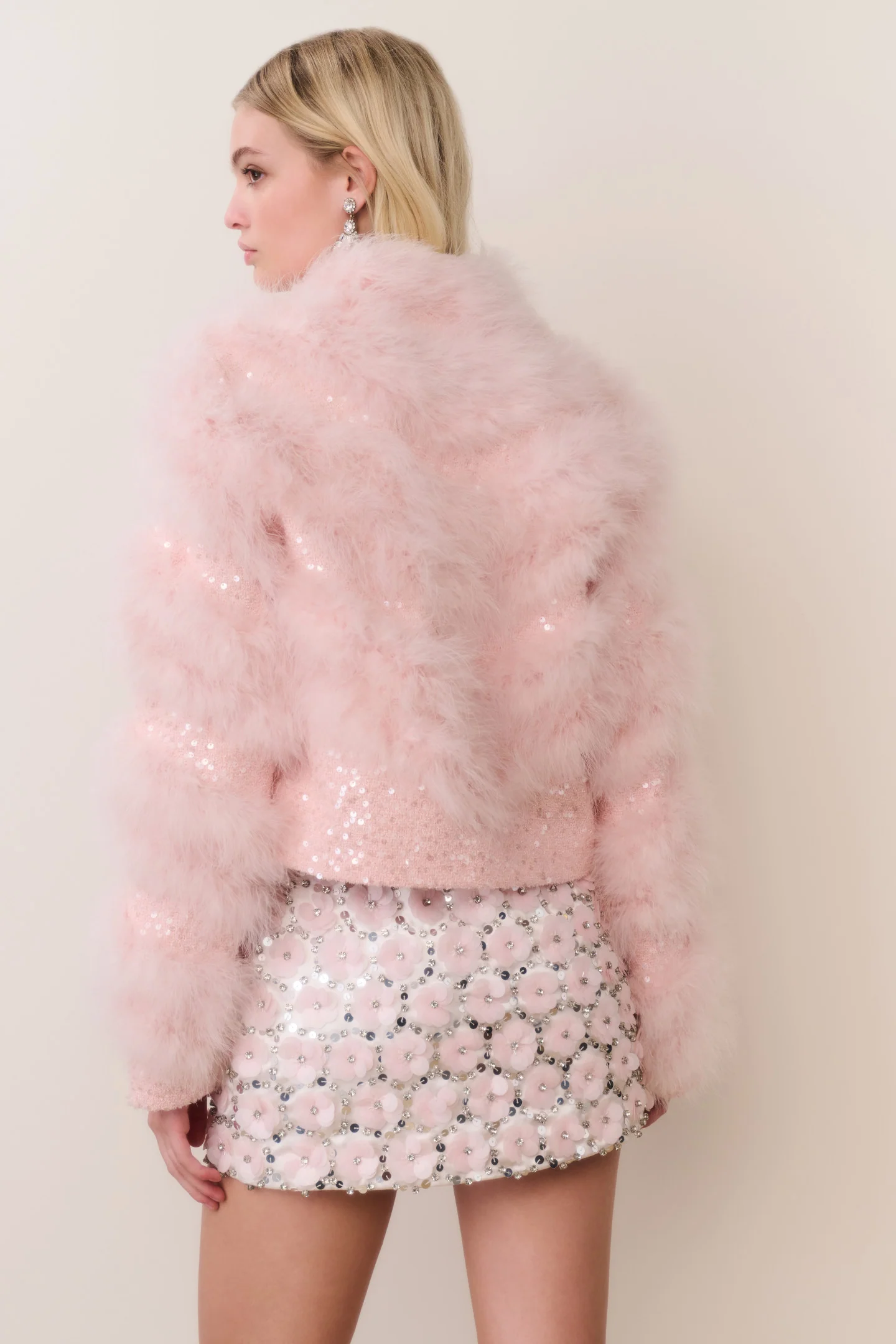 Curran Feather & Sequin Jacket - Image 5