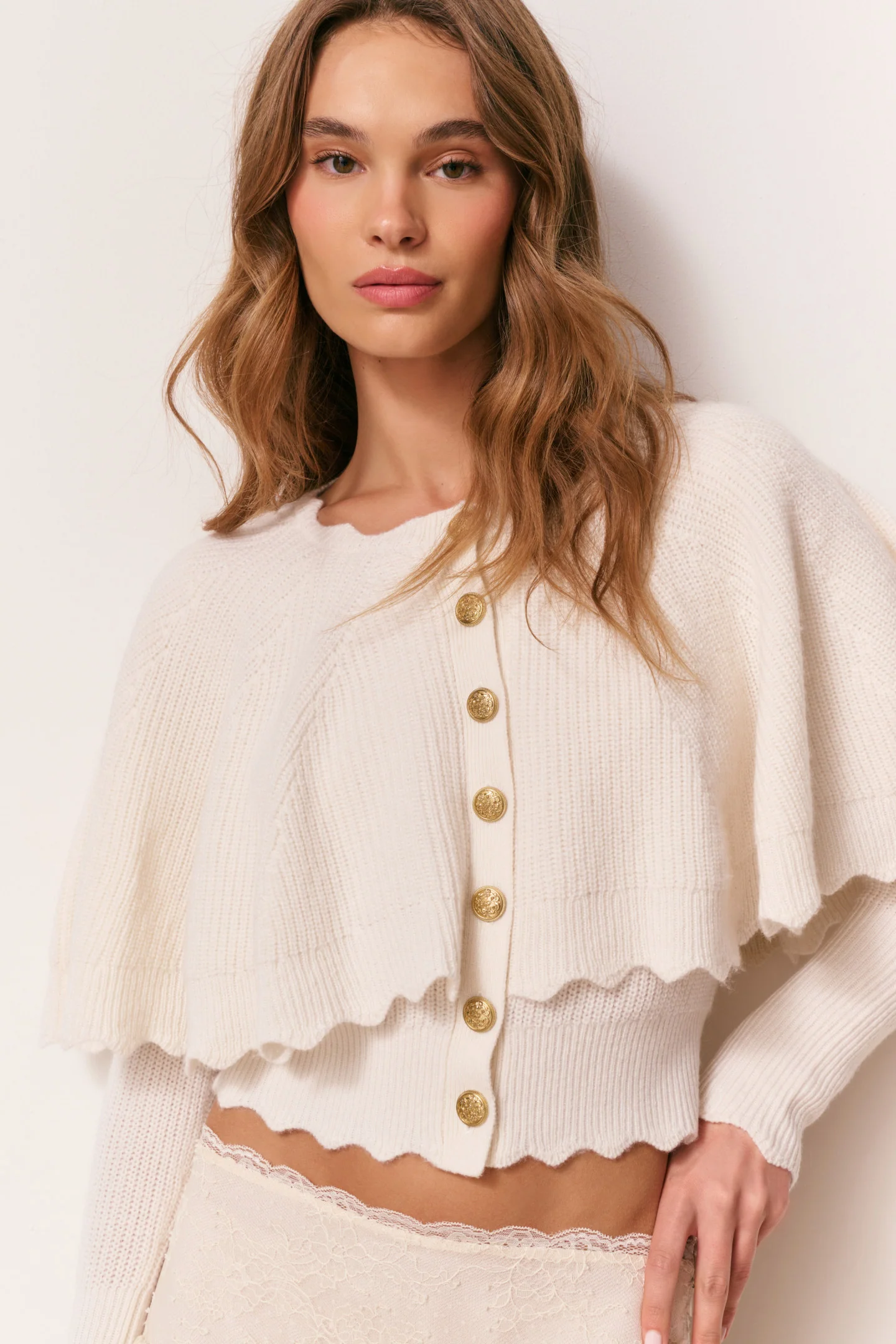 Daelyn Cashmere Cape Cardigan - Image 2