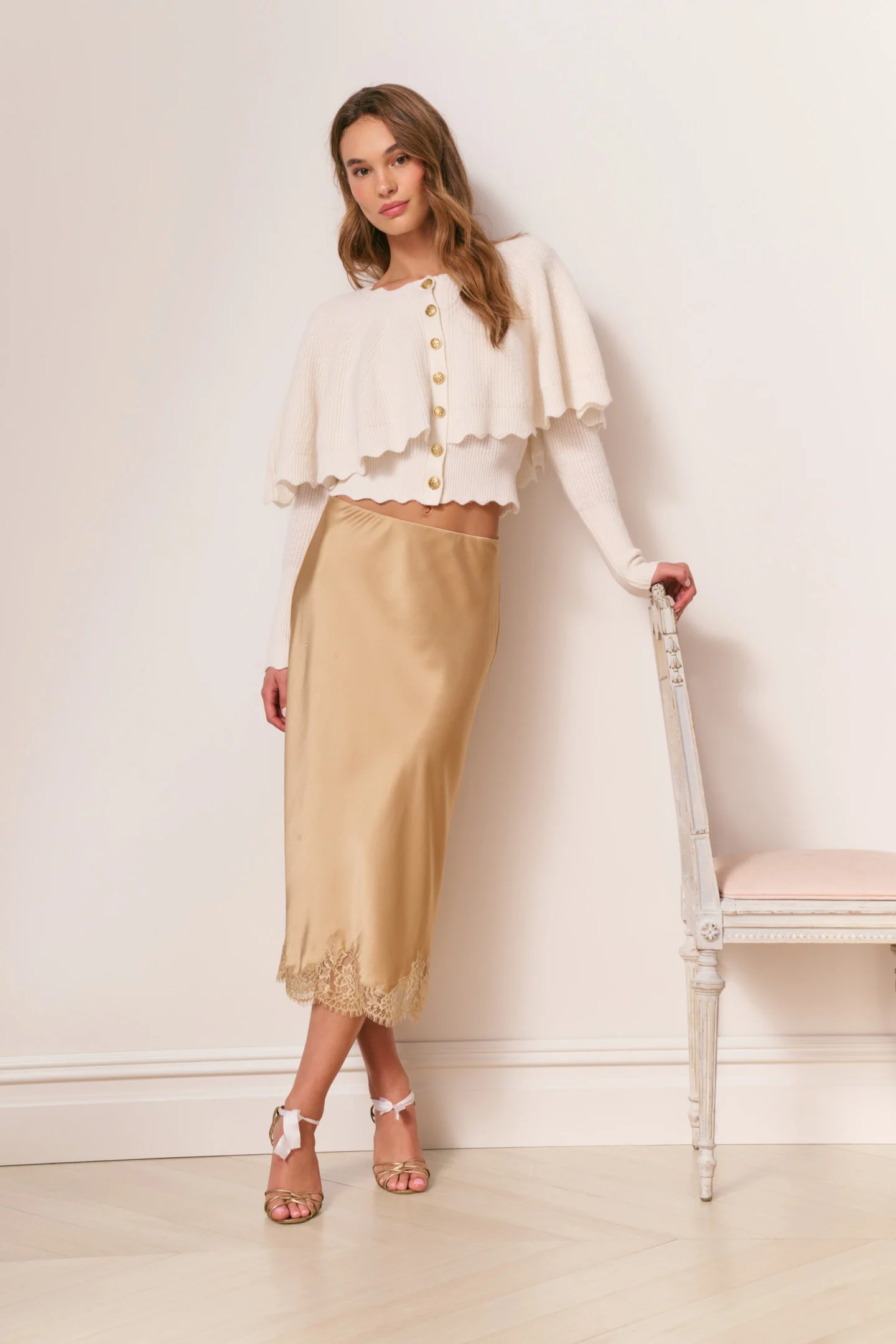 Daelyn Cashmere Cape Cardigan - Image 3