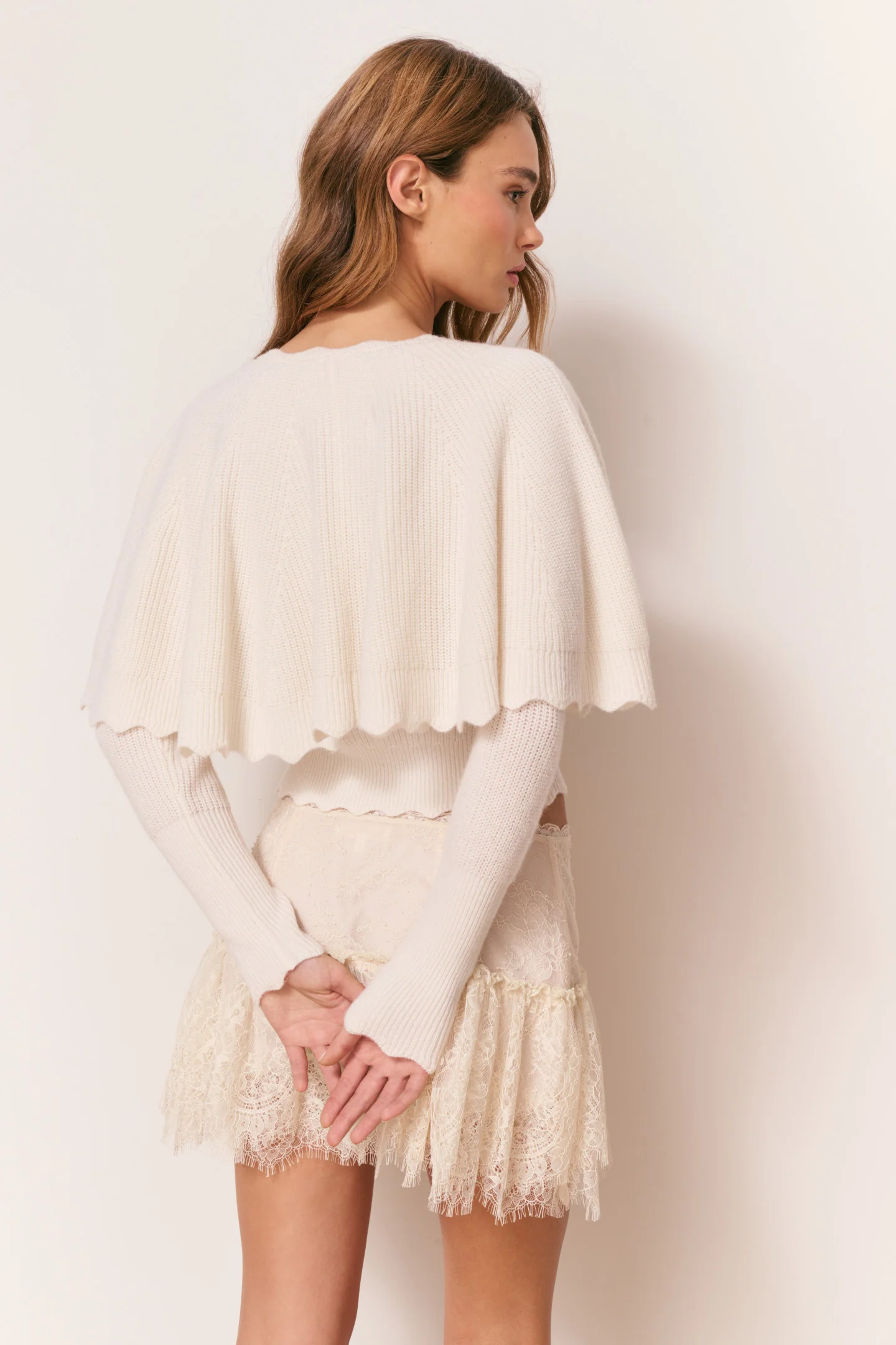 Daelyn Cashmere Cape Cardigan - Image 5
