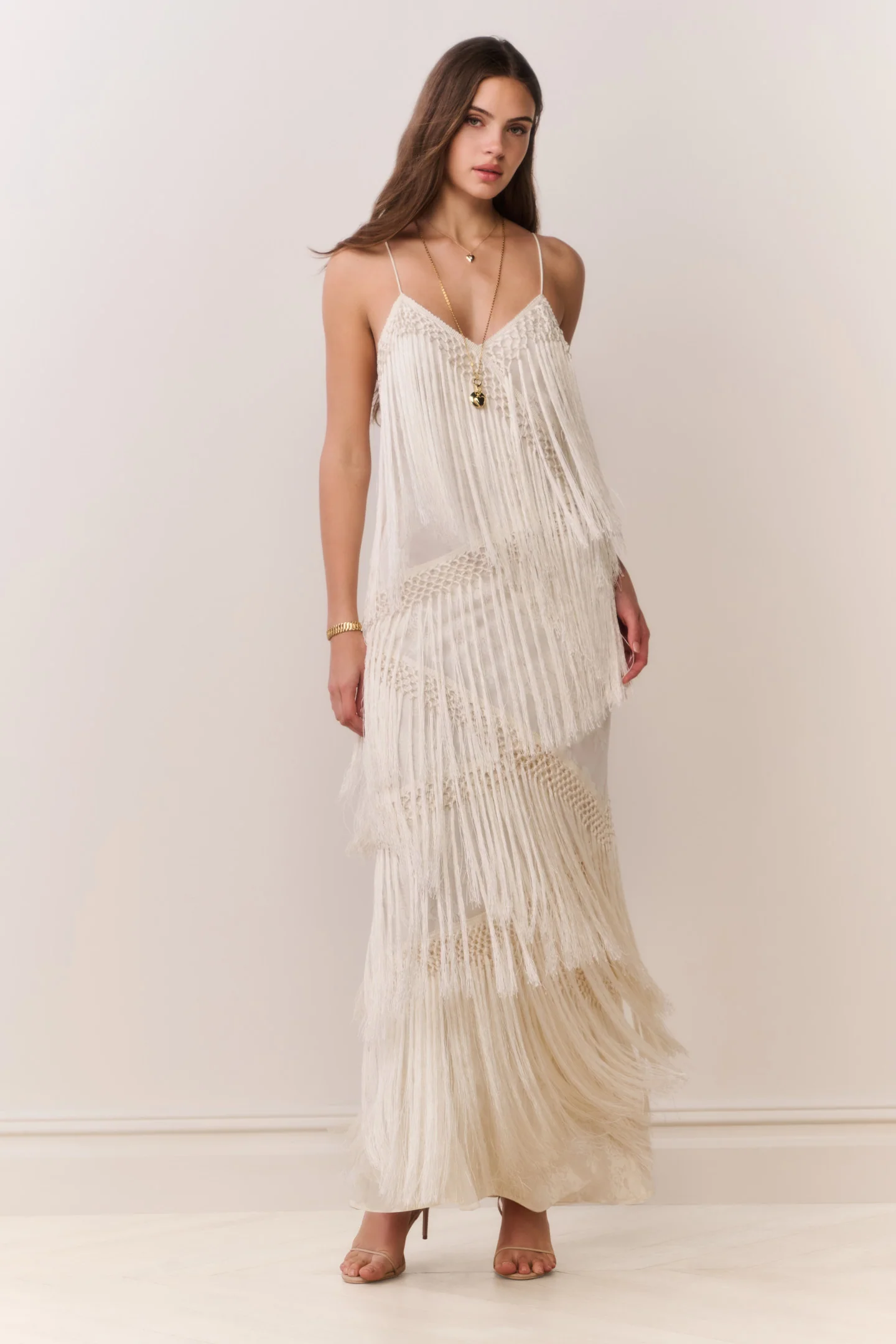 Delphi Fringe Lace Gown - Image 3
