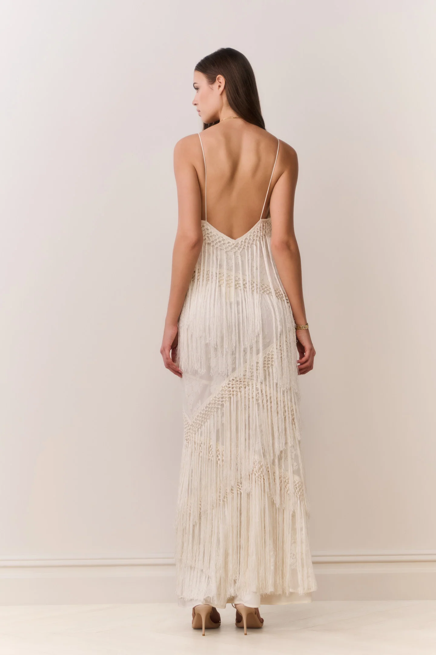Delphi Fringe Lace Gown - Image 7