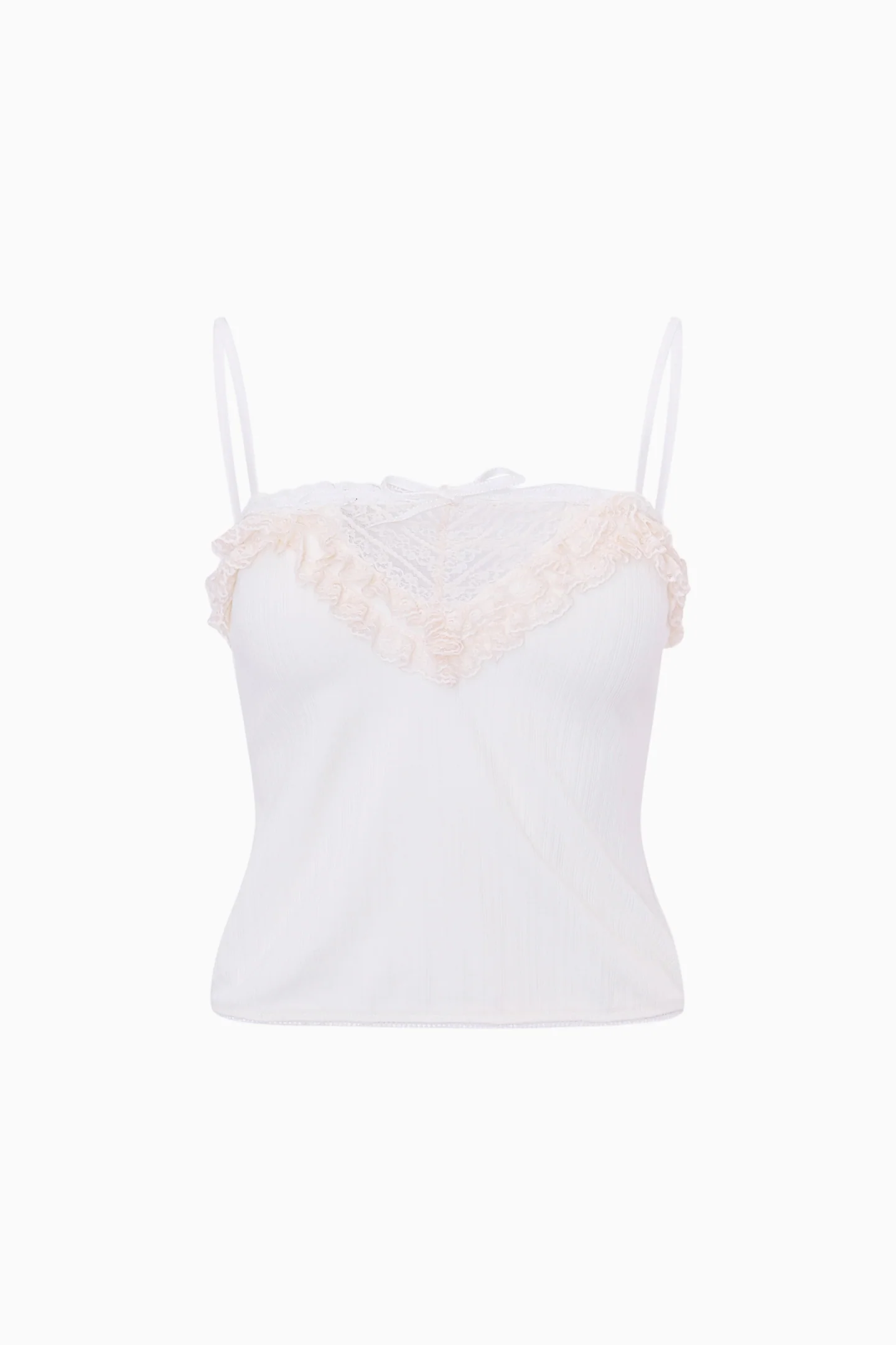 Delphian Ruffle-Detailed Cropped Cami - Image 5
