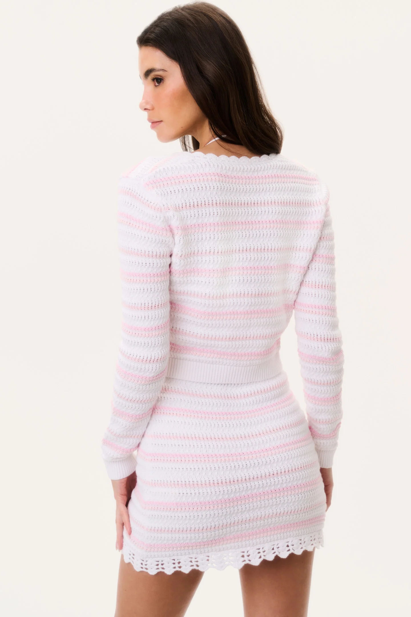 Dessa Cotton Crochet Cardigan - Image 5
