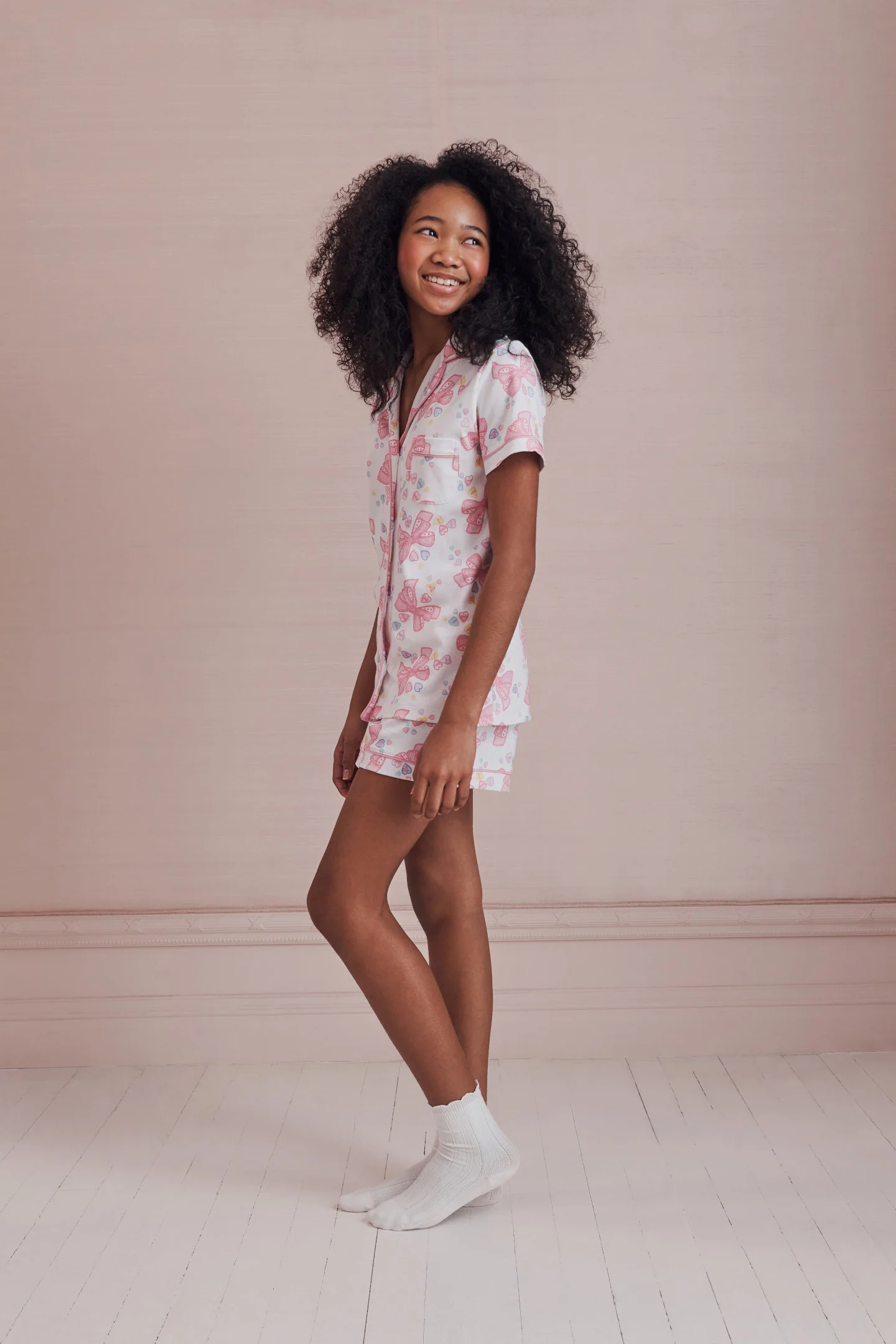 LoveShackFancy x Roller Rabbit Doily Beux Women's Polo Pajama Set - Image 5