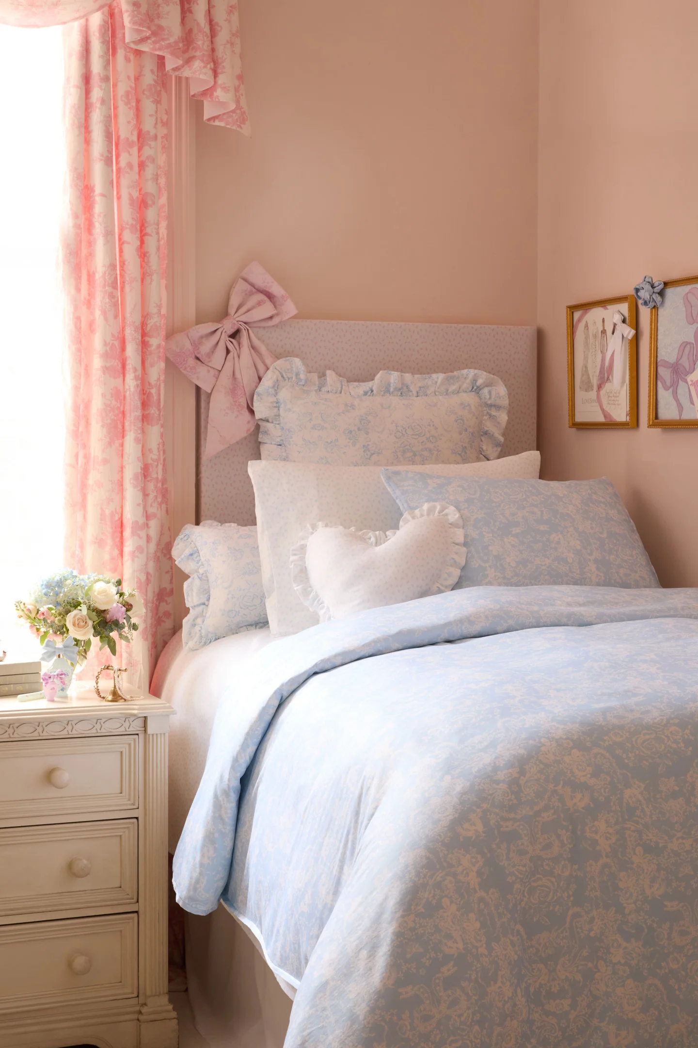 Floral Duvet Cover + Sham Set - ICY WIND - Image 3