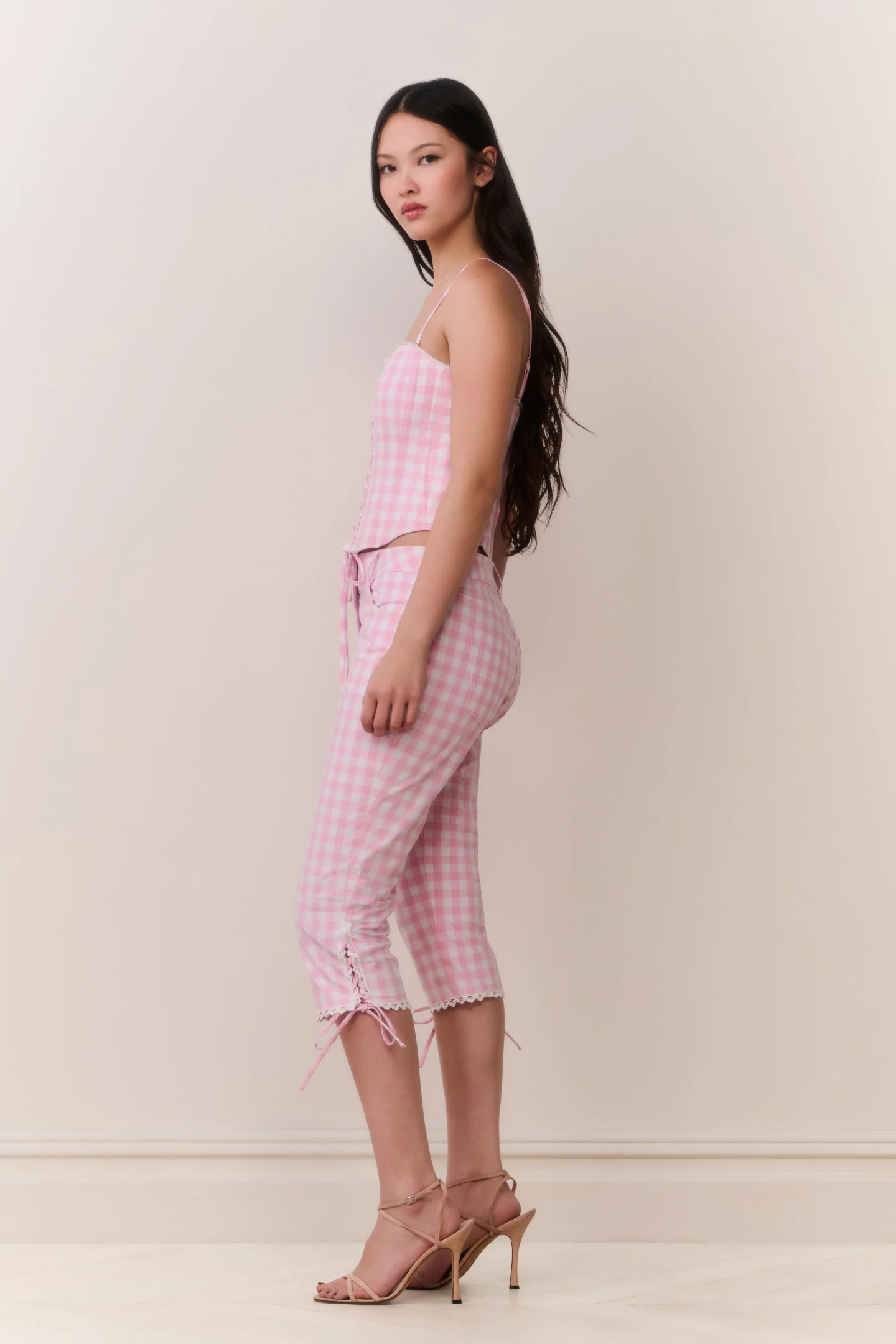 Elarose Gingham Capri Pant - Image 3
