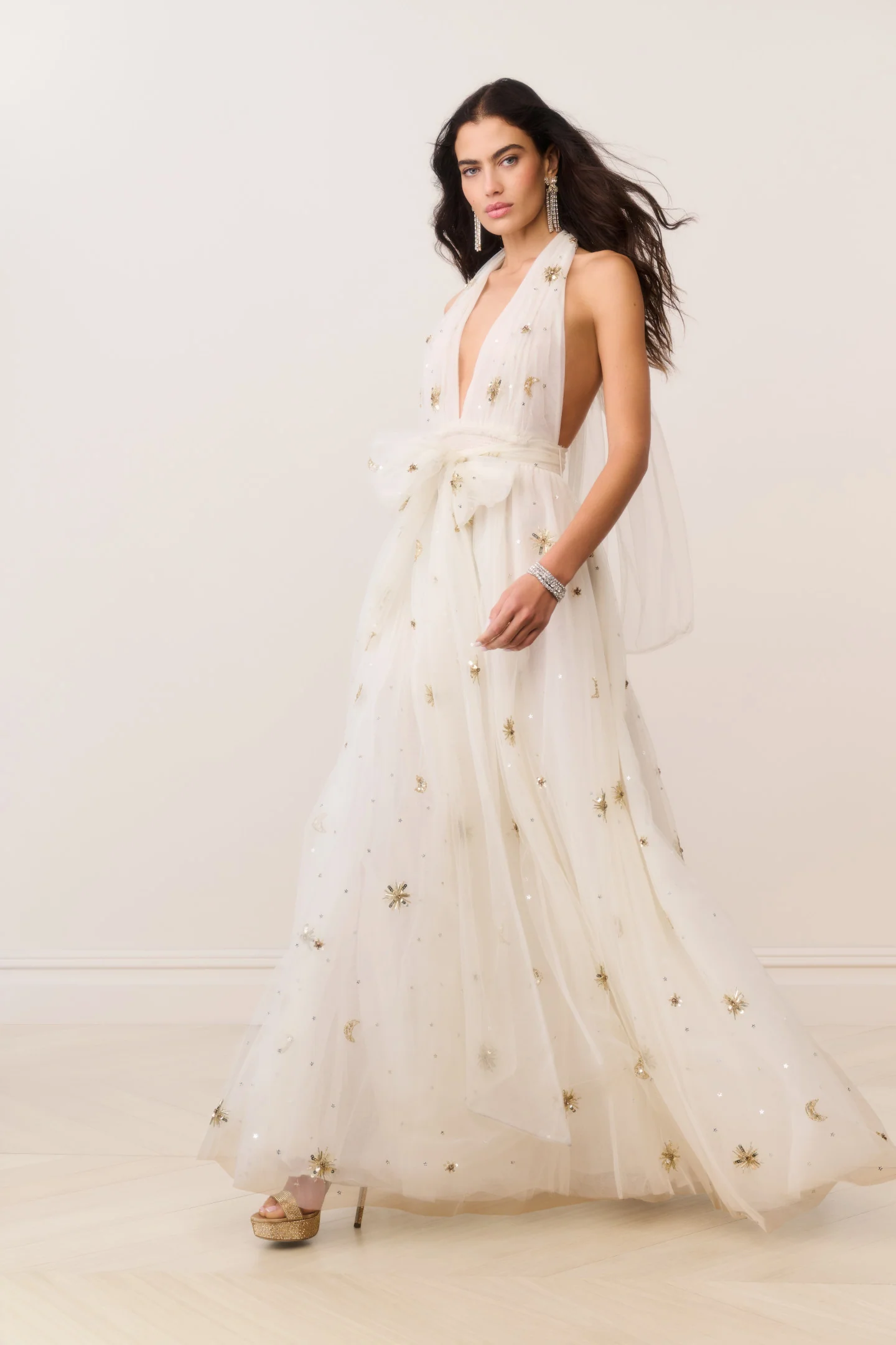 Eldora Celestial Embellished Tulle Gown - Image 3