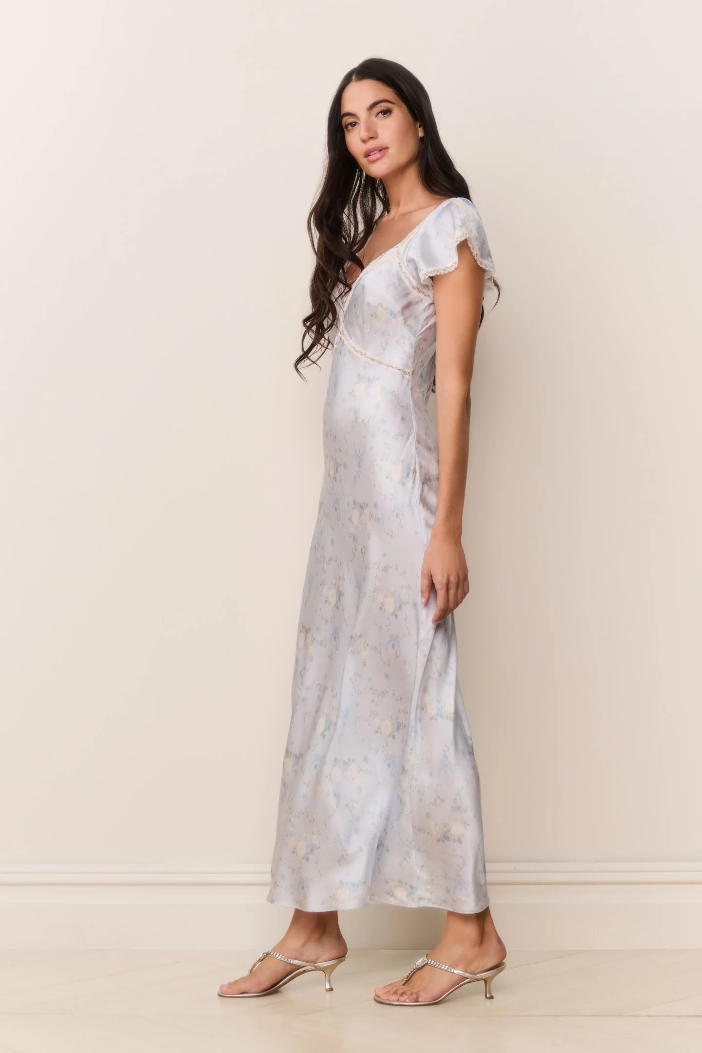 Eline Silk Floral Maxi Dress - Image 3