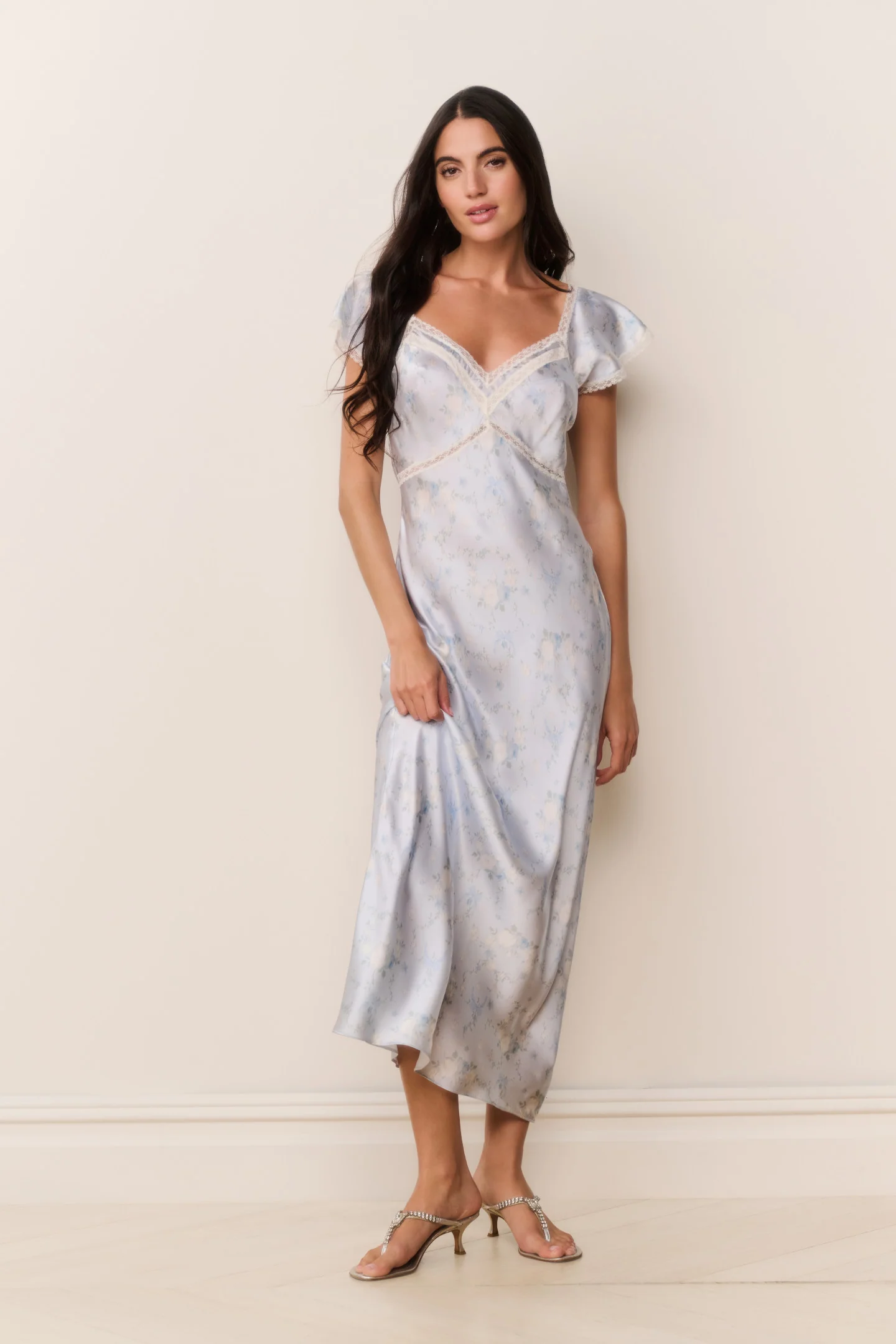 Eline Silk Floral Maxi Dress - Image 4