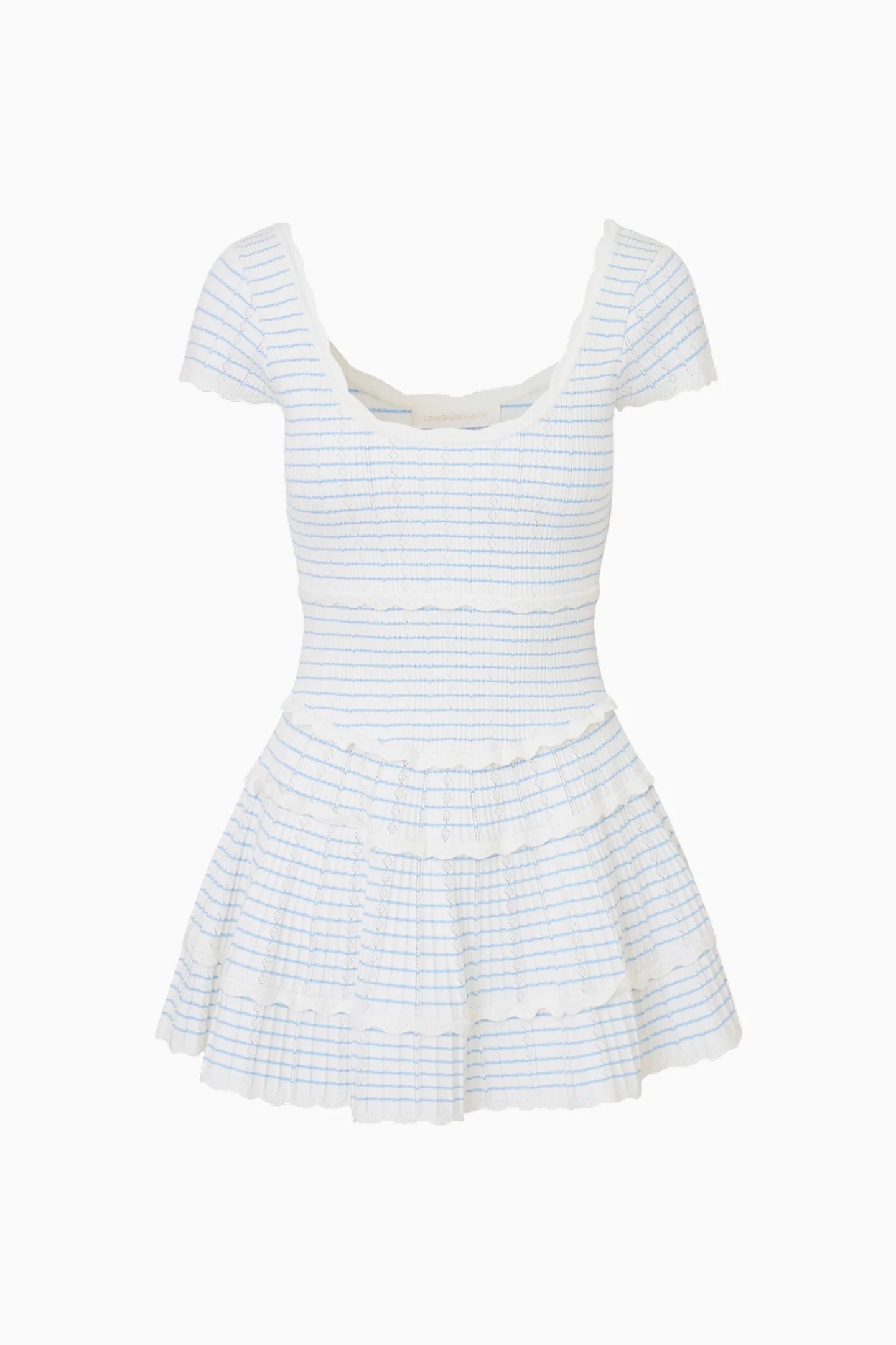 Elisavette Striped Stretch Knit Mini Dress - Image 6