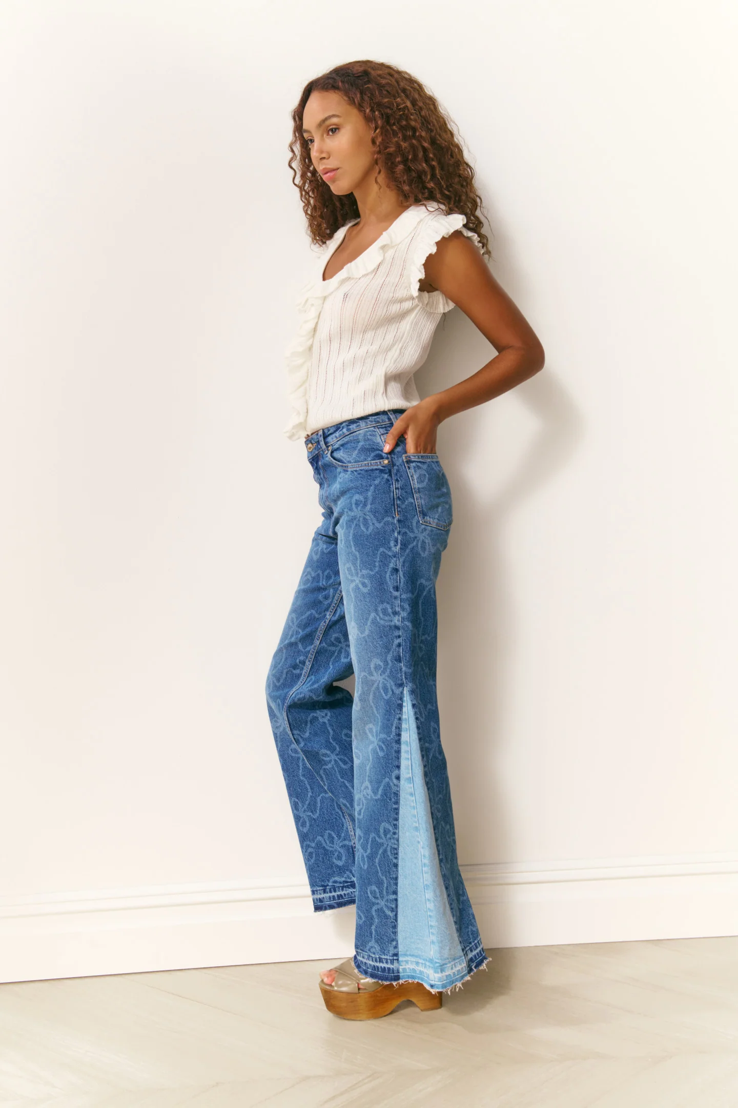 Elizabelle Pointelle Knit Top - Image 4