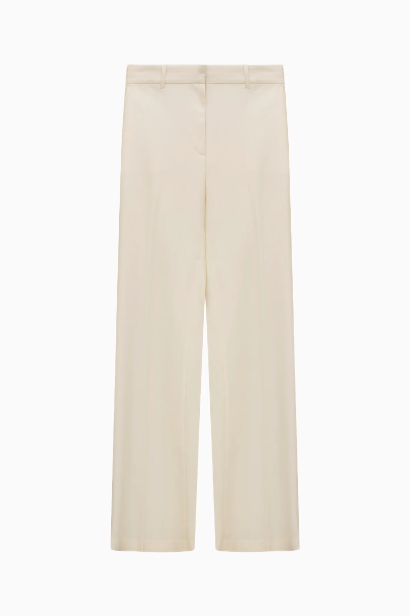 Enly Wool-Blend Wide Leg Pant - CREAM - Image 5