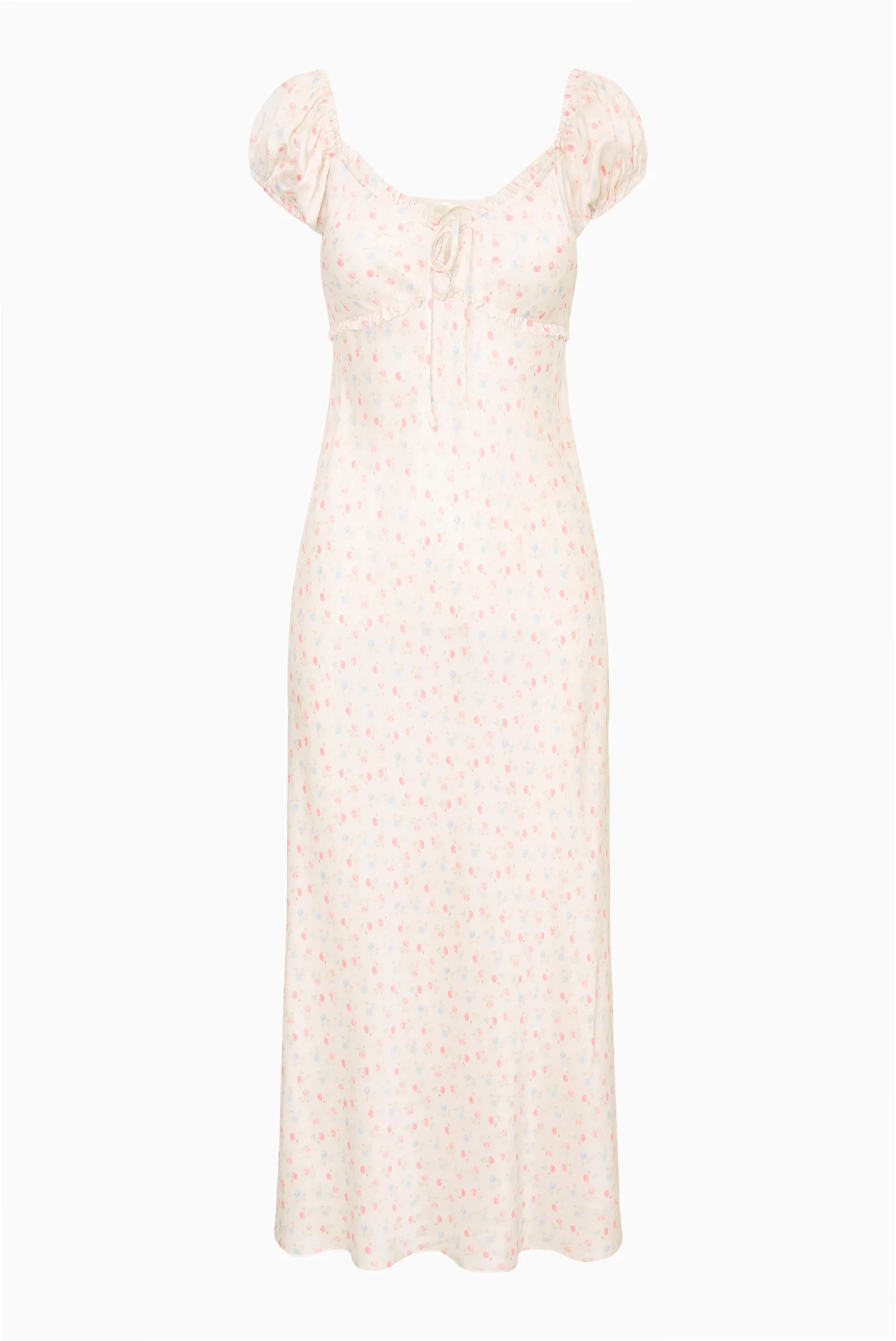 Epone Floral Puff Sleeve Maxi Dress - Image 8
