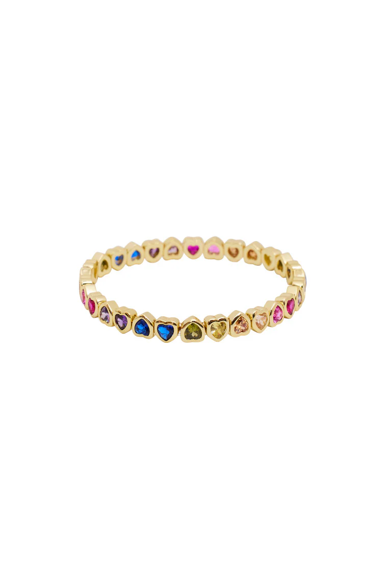 Erin Wachs Small Heart Stretch Bracelet - Image 3