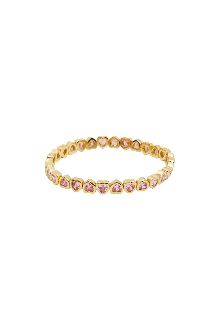 Erin Wachs Small Heart Stretch Bracelet - Image 4