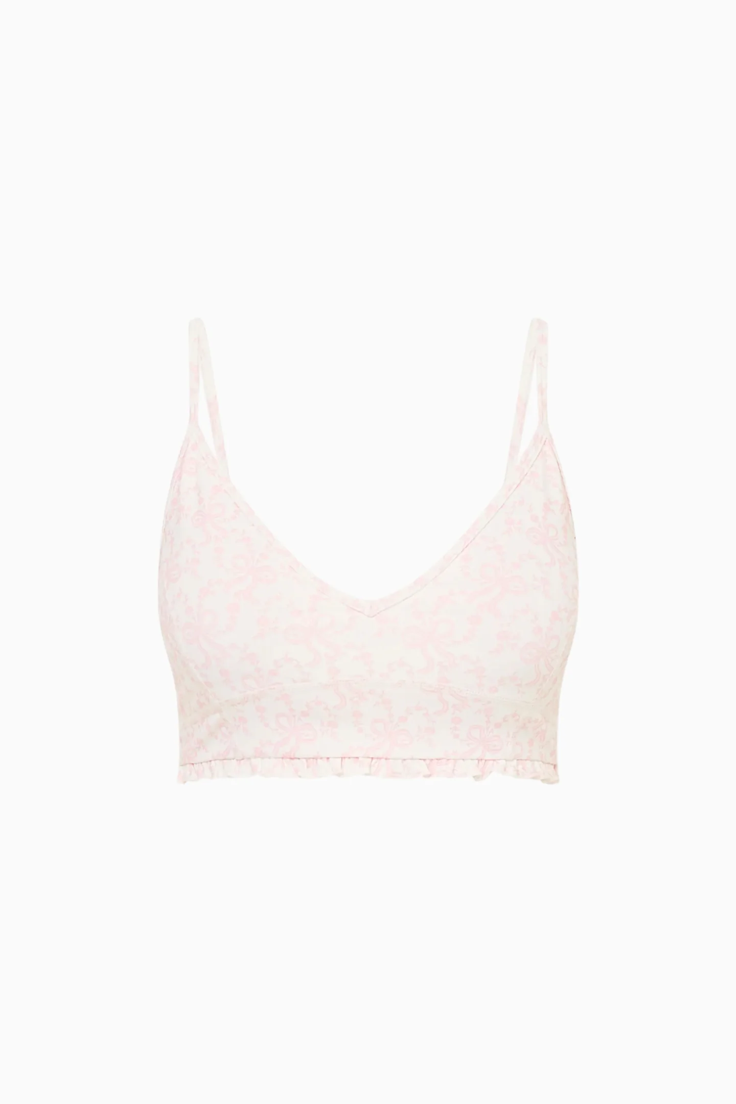 Erza Bow Print Active Bra - Image 7