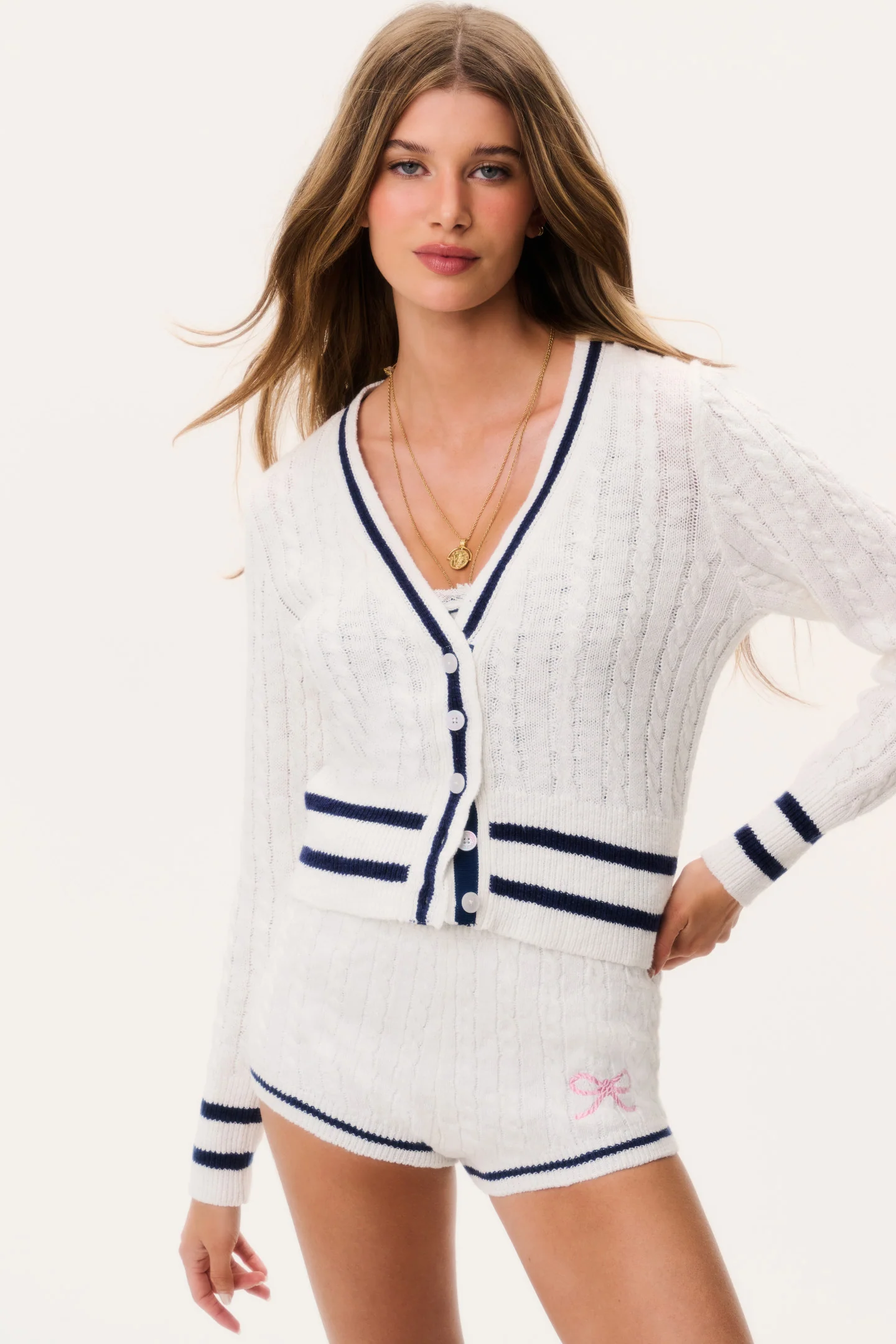 Evabella Cable Knit Cardigan - Image 3