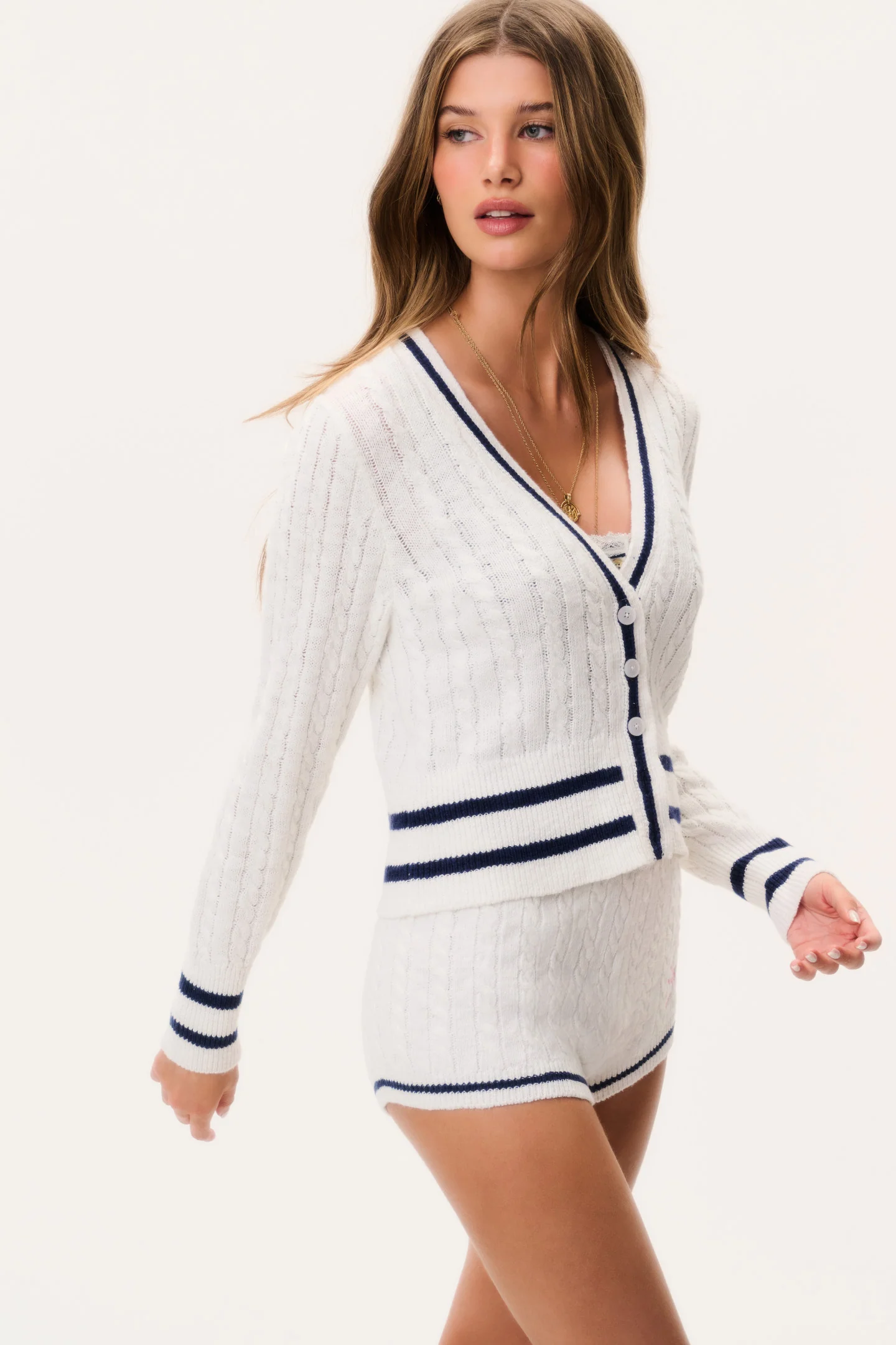 Evabella Cable Knit Cardigan - Image 4