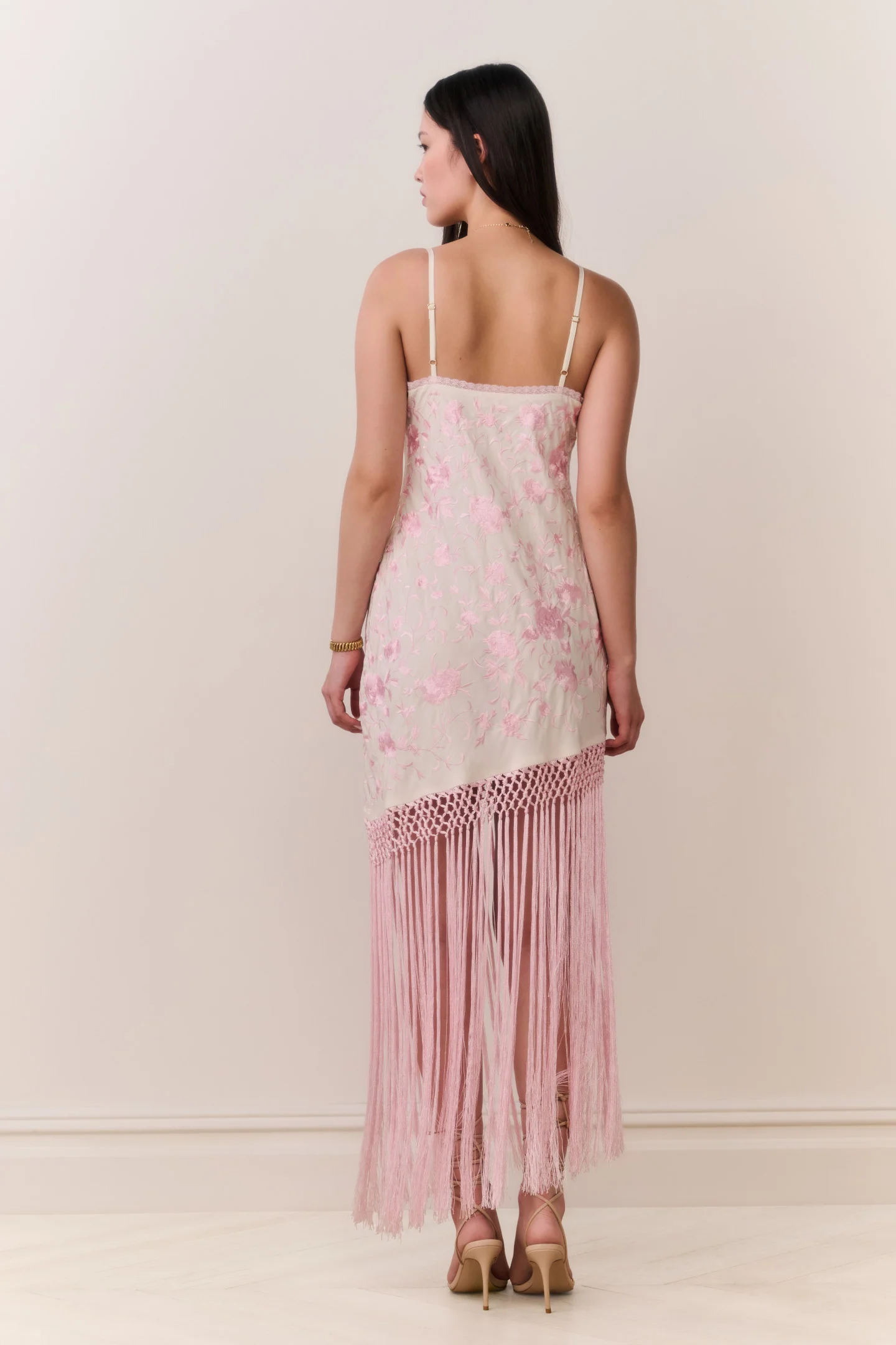 Evalette Floral Fringe Maxi Dress - Image 4