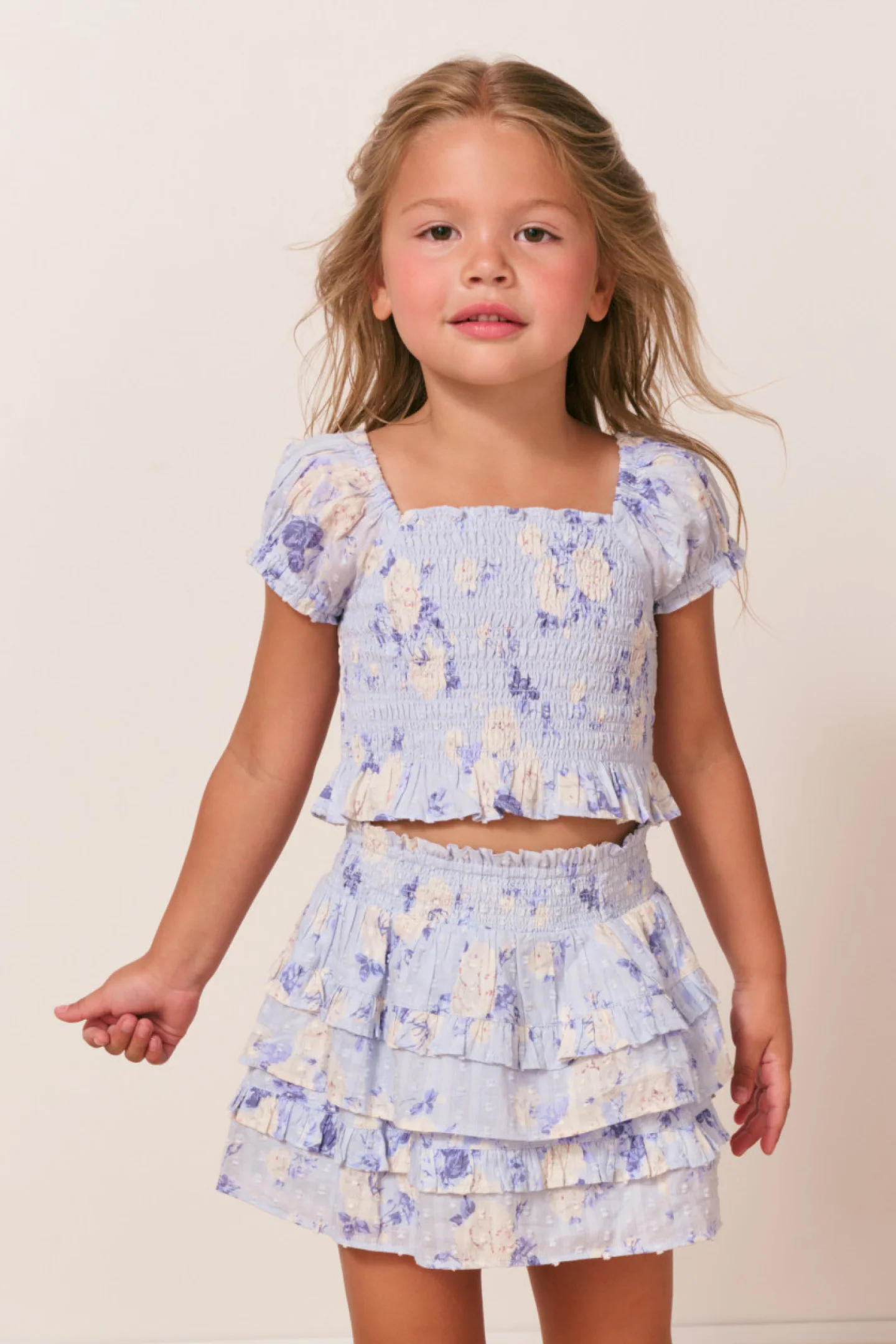 Girls Fabielle Heirloom Print Top - Image 4