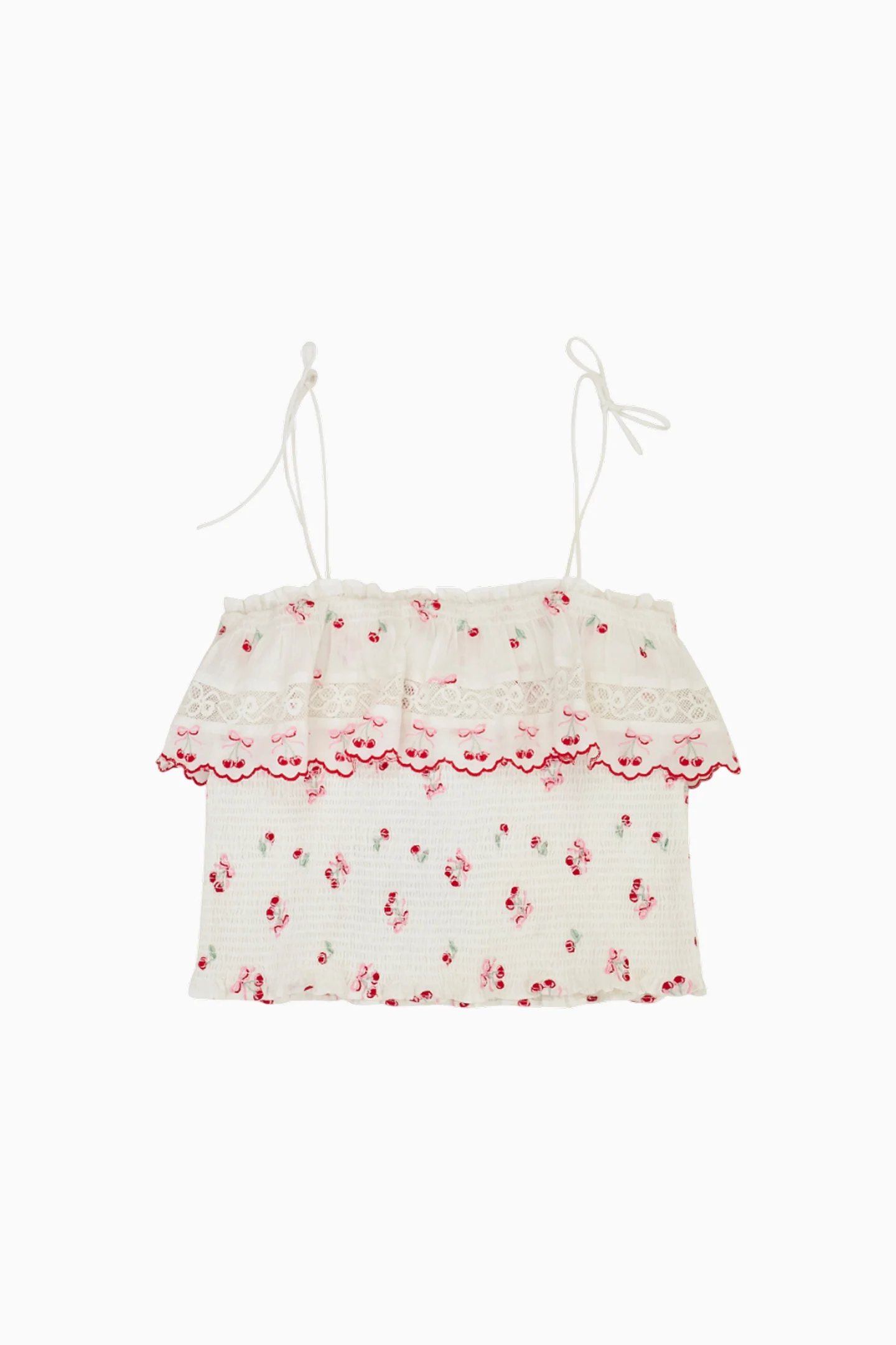 Girls Fatima Cotton Cherry Top - Image 6