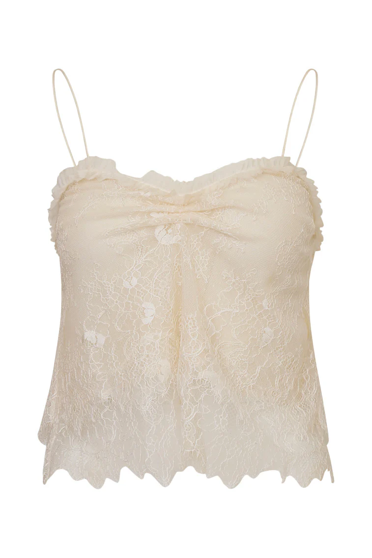 Ferni Lace Cami Top - IVORY - Image 5