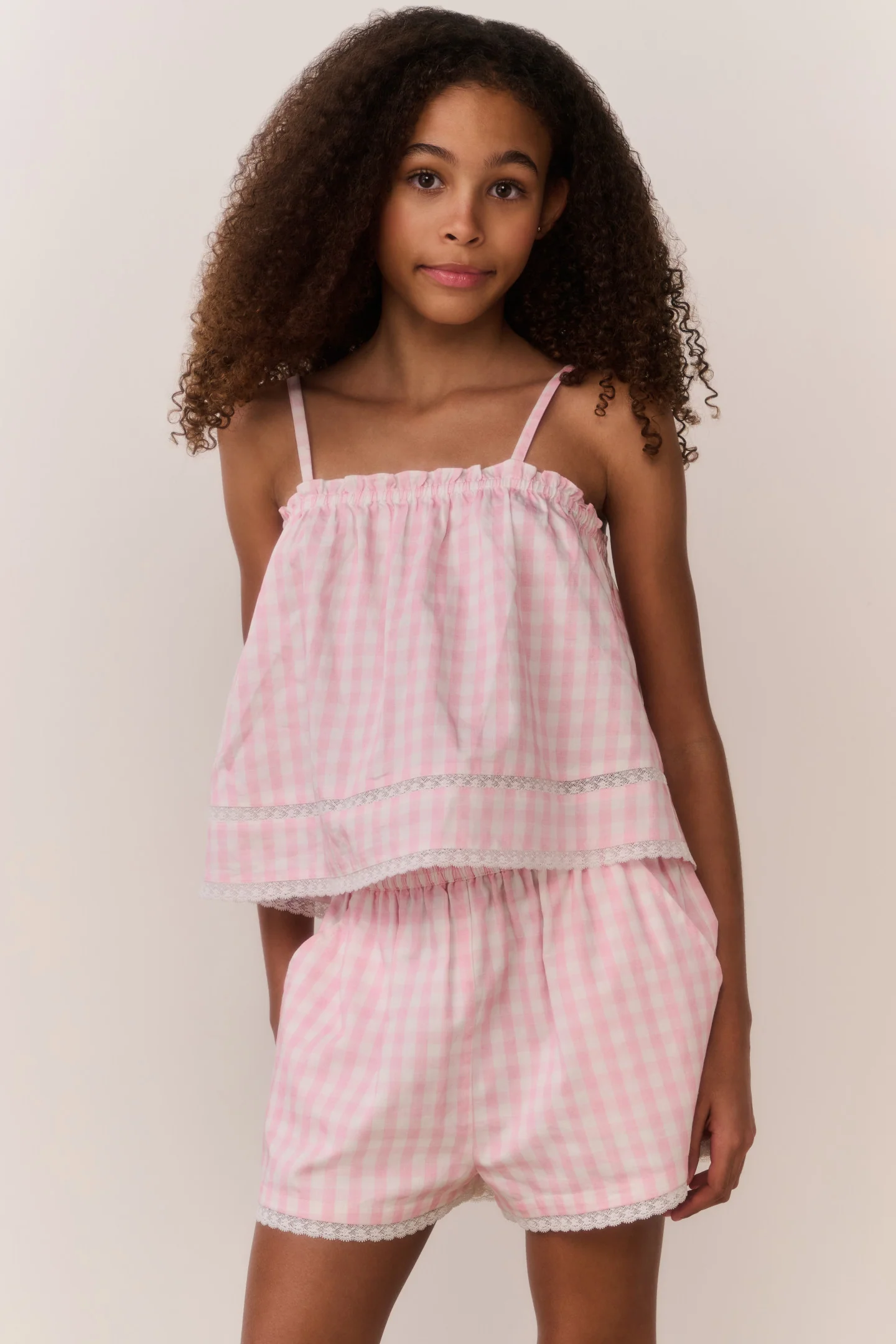 Tween Fiorella Gingham Top - Image 3