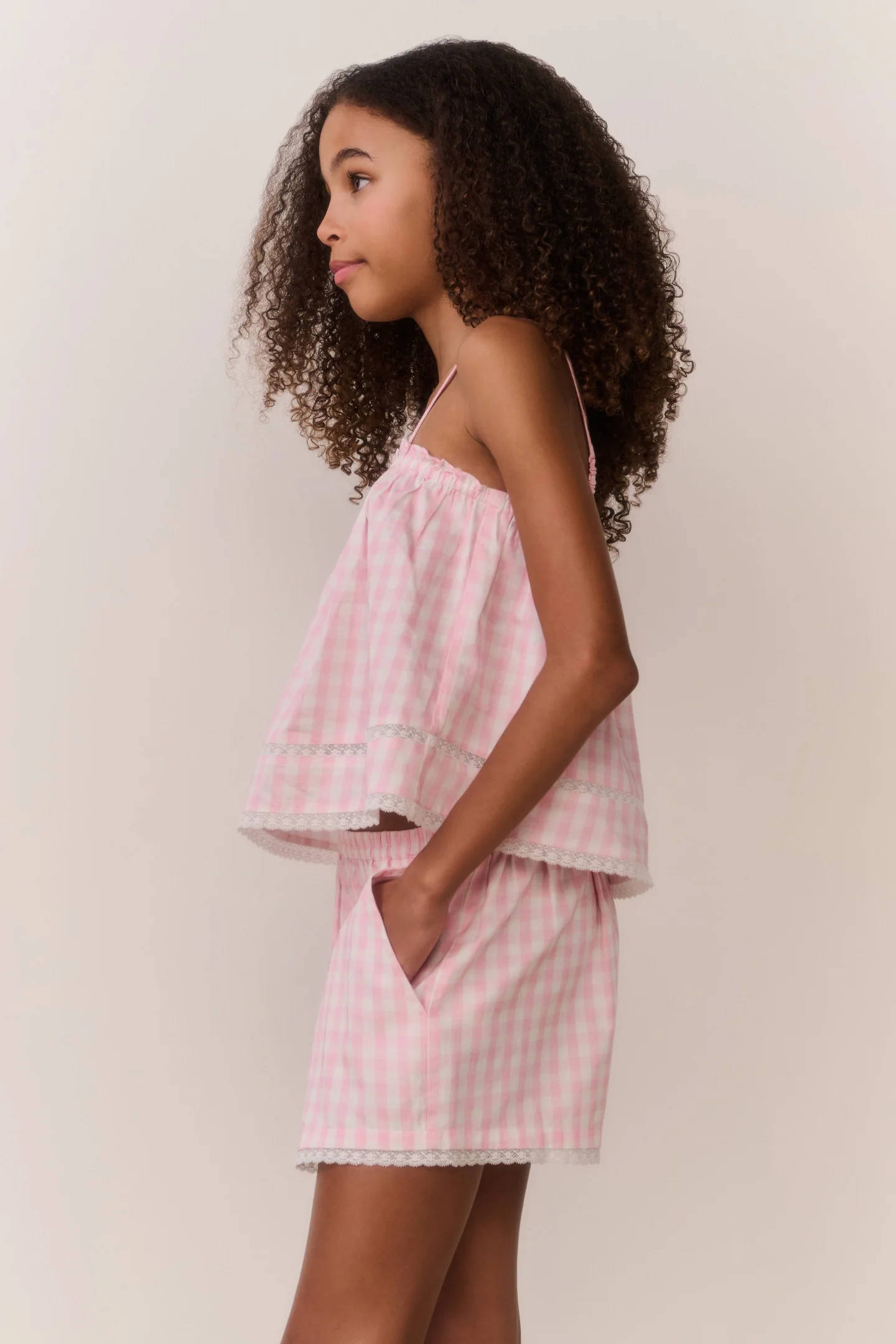 Tween Fiorella Gingham Top - Image 4